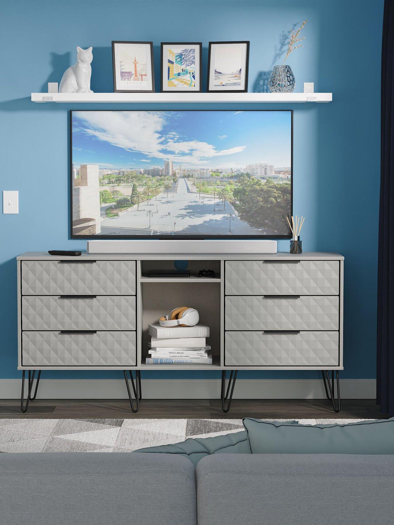 undefined Zayn Ready Assembled 6 Drawer Sideboard