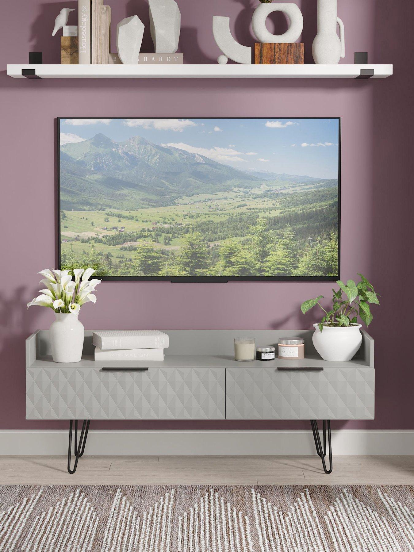 undefined Zayn Ready Assembled 2 Drawer Tv Unit