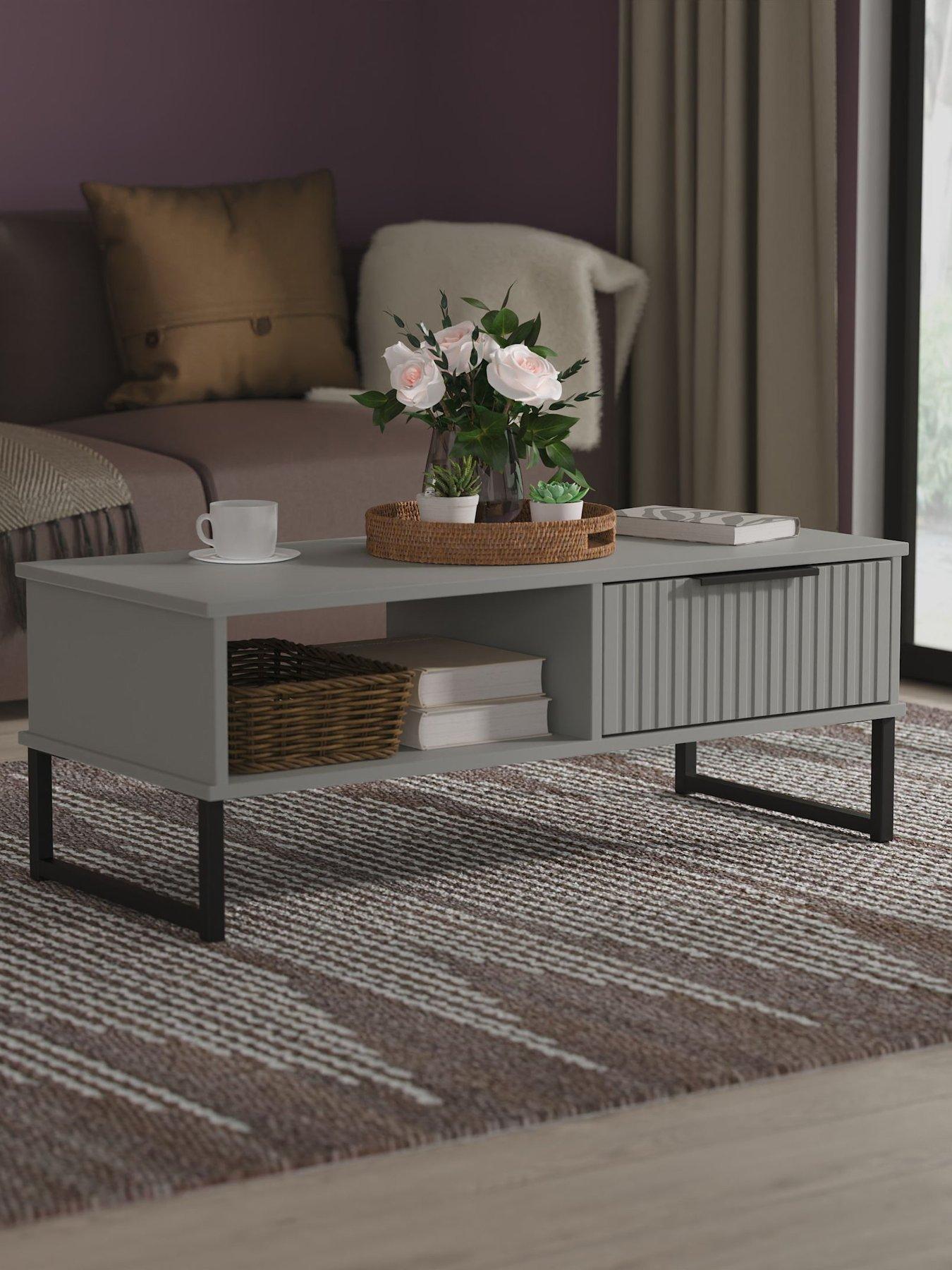 undefined Fara Ready Assembled 1 Drawer Coffee Table