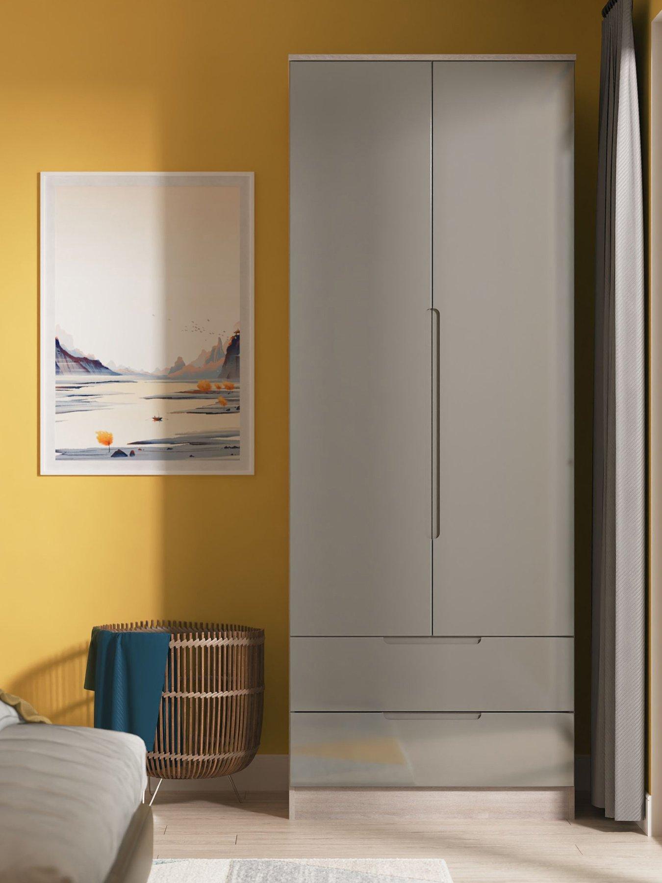 undefined Florence Tall 2 Drawer Double Wardrobe