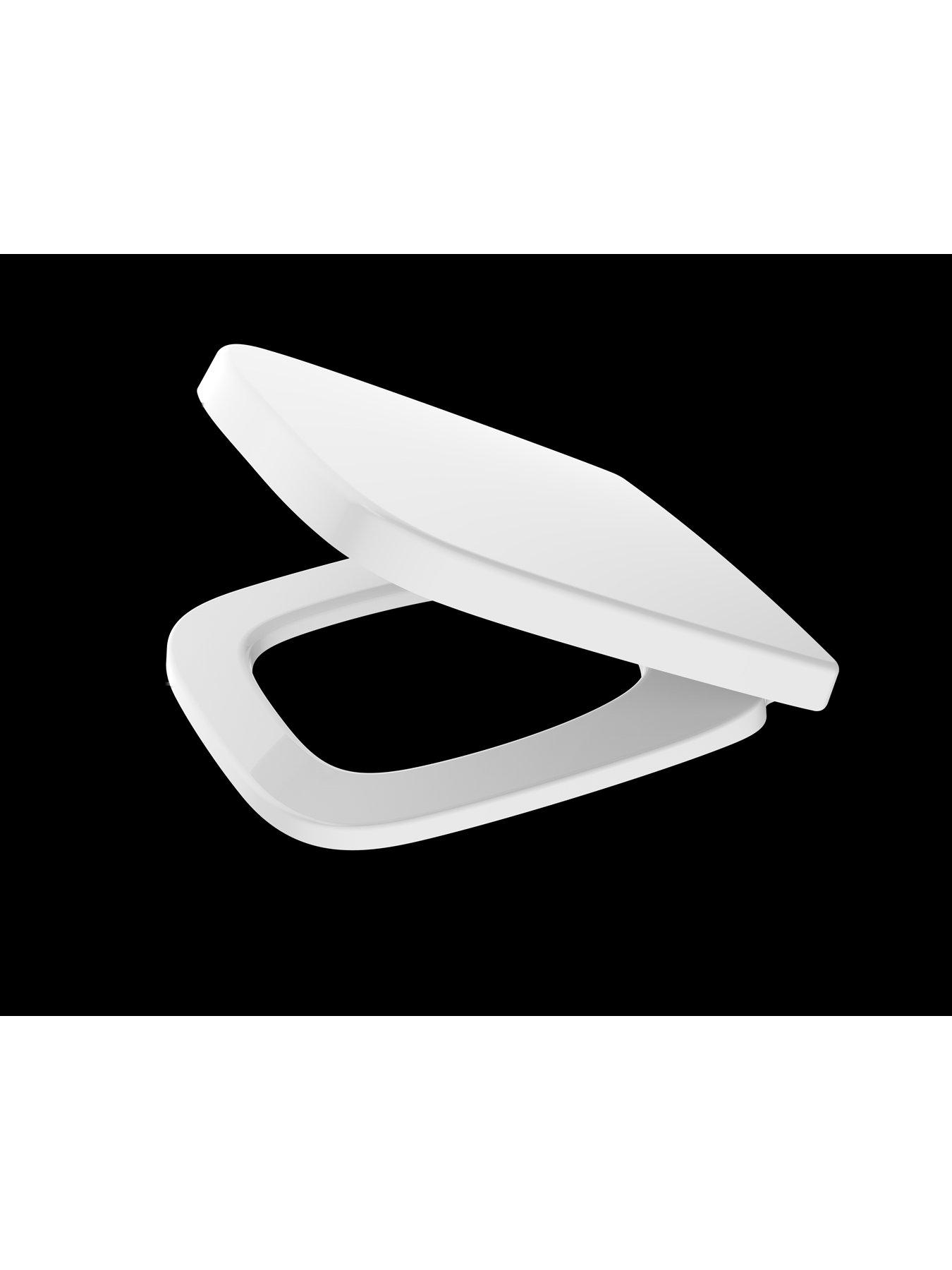  image of aqualona-duroplast-square-toilet-seat-white