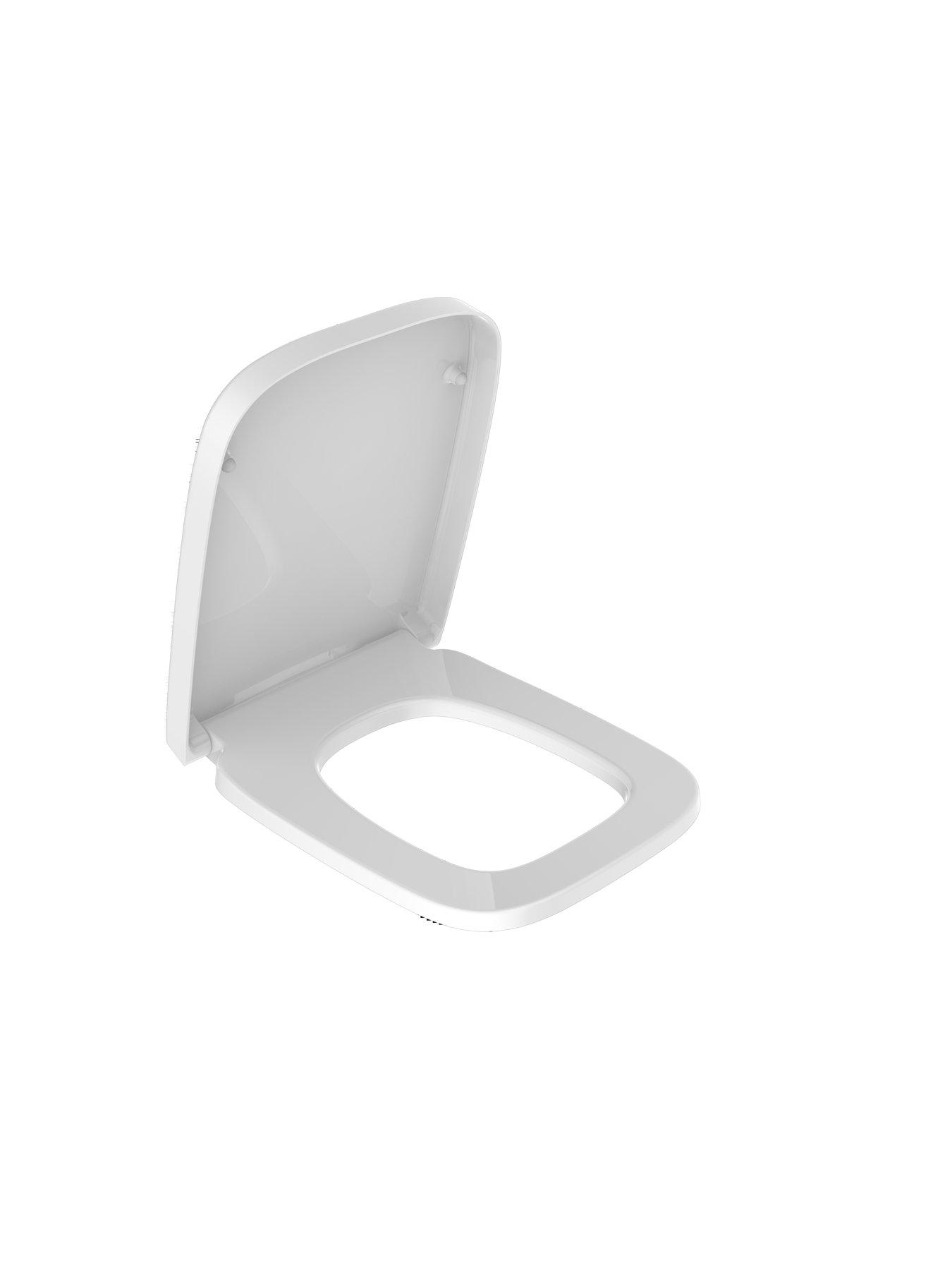  image of aqualona-duroplast-square-toilet-seat-white