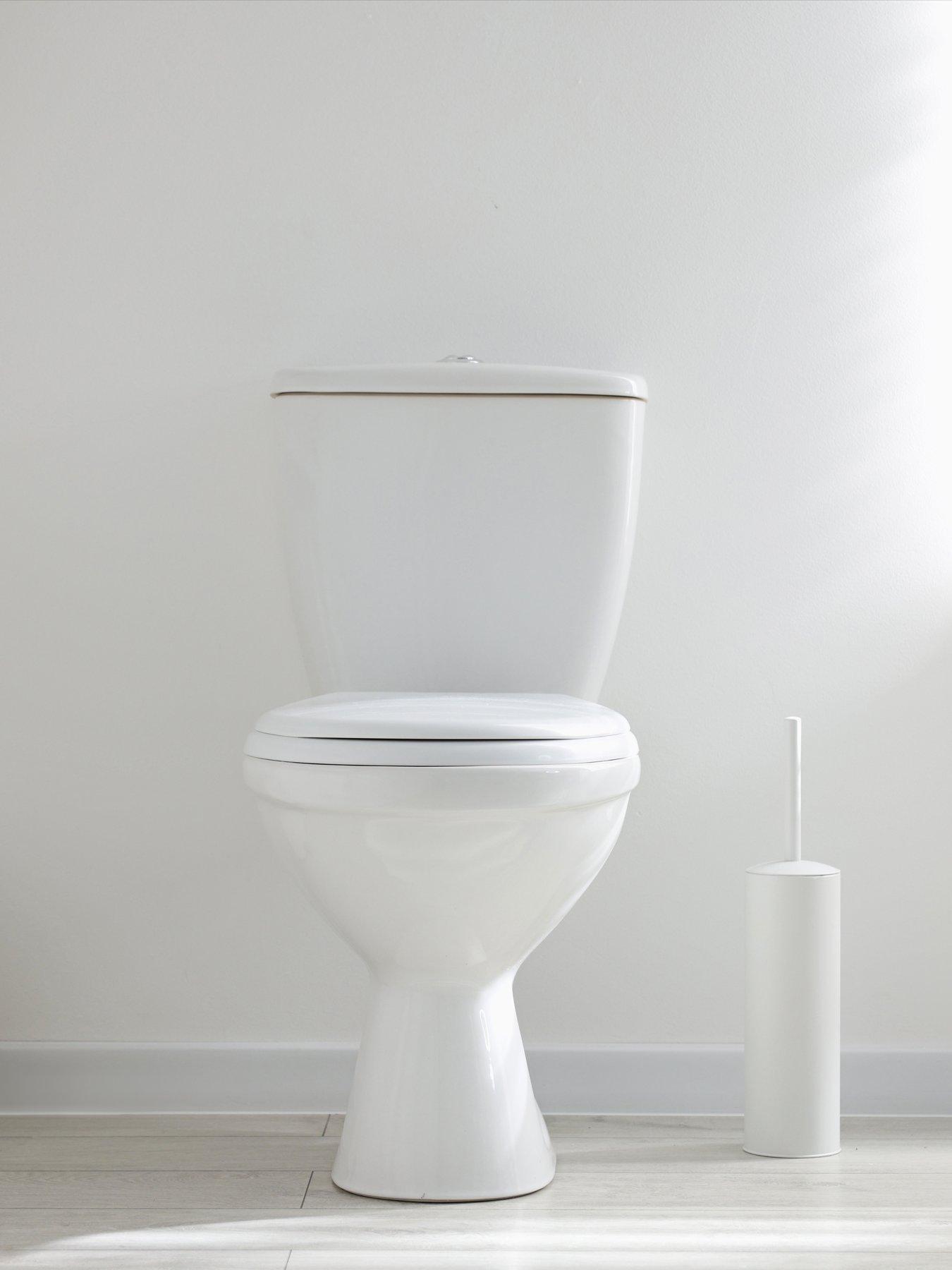 AQUALONA Duroplast D Shape Toilet Seat - White
