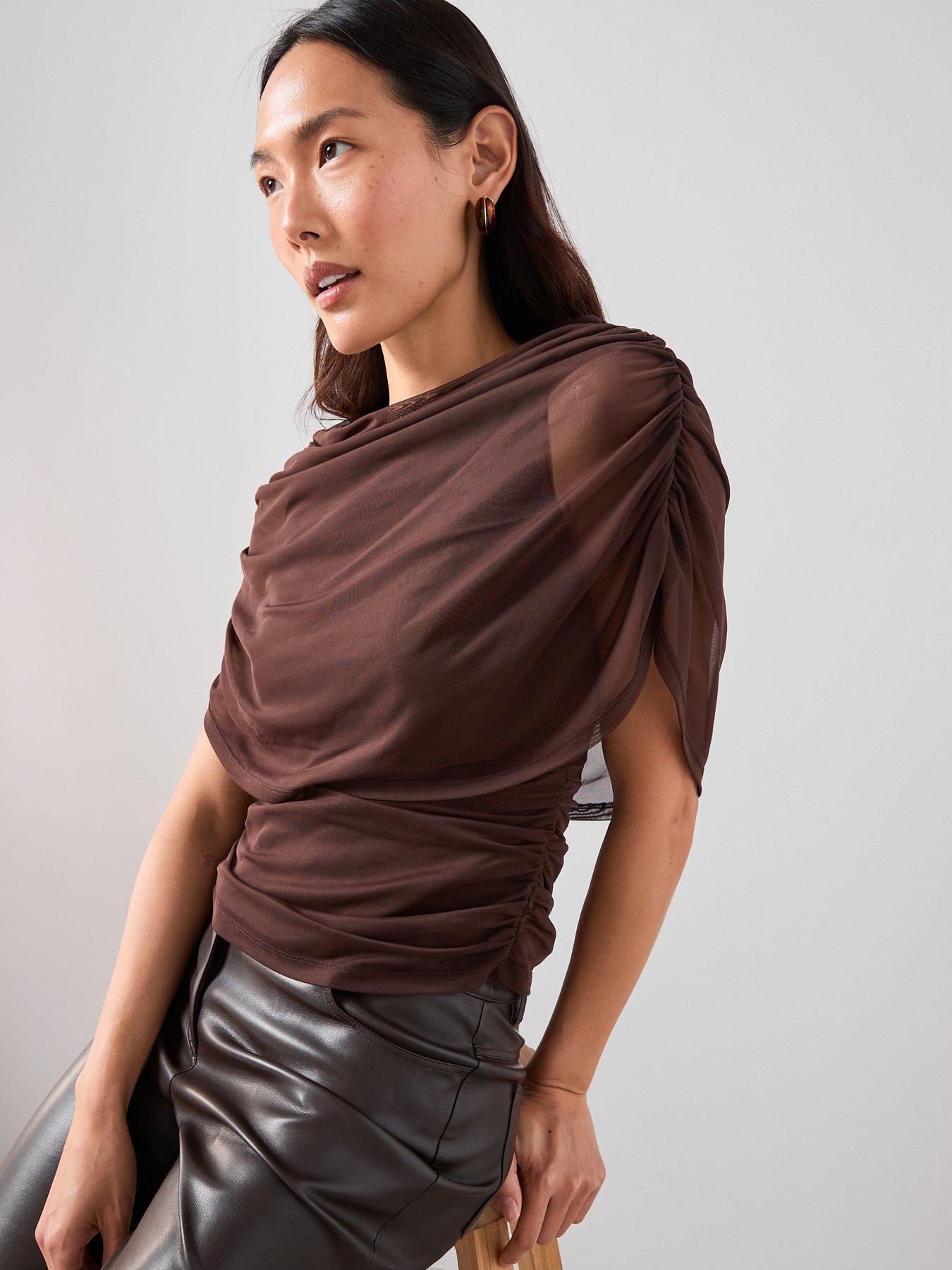 The Very Collection Cape Top - Brown