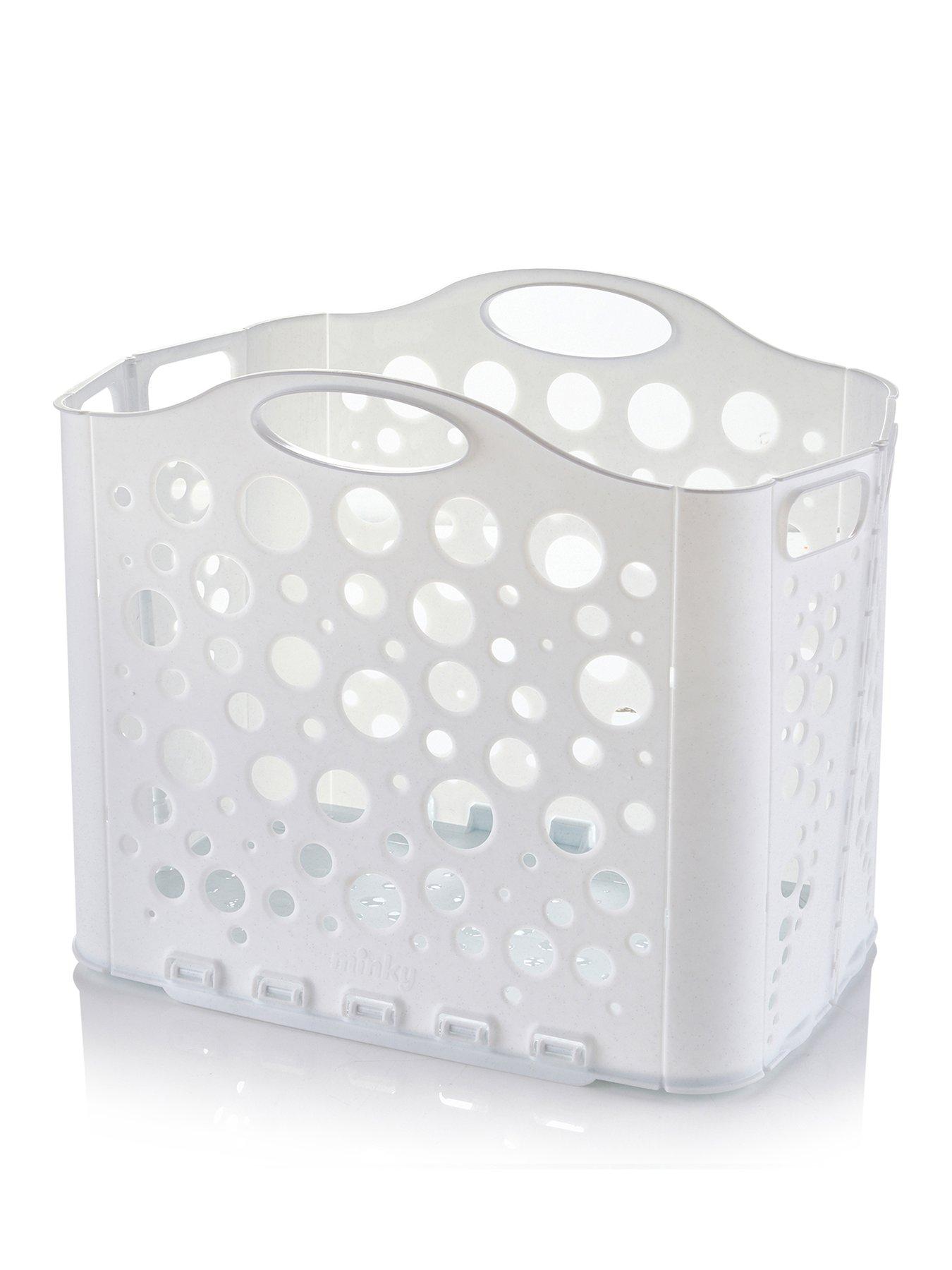 Minky Straight Stack Folding Laundry Basket