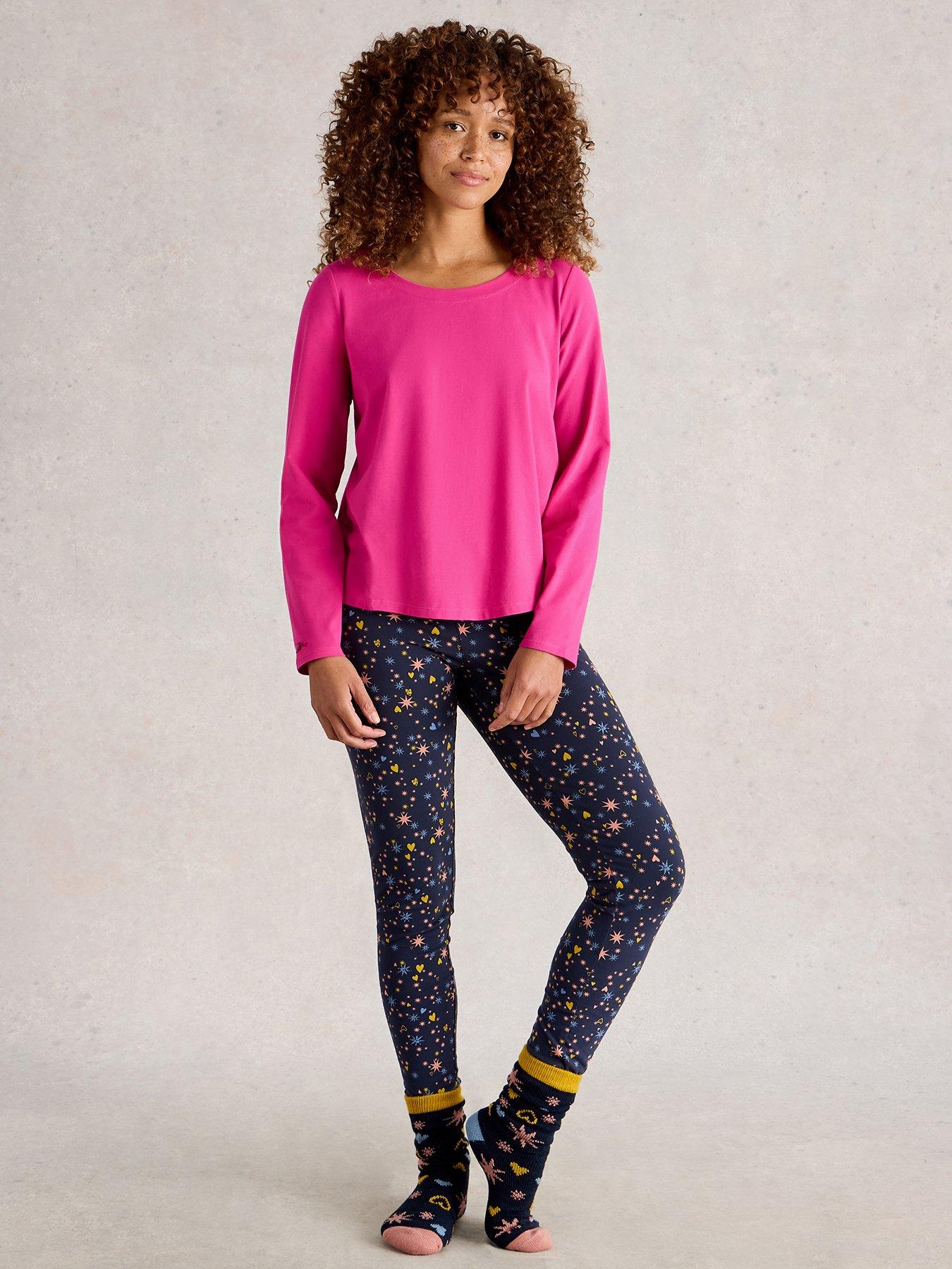 Image 3 of 6 of White Stuff Eva Jersey Pyjama Top - Pink
