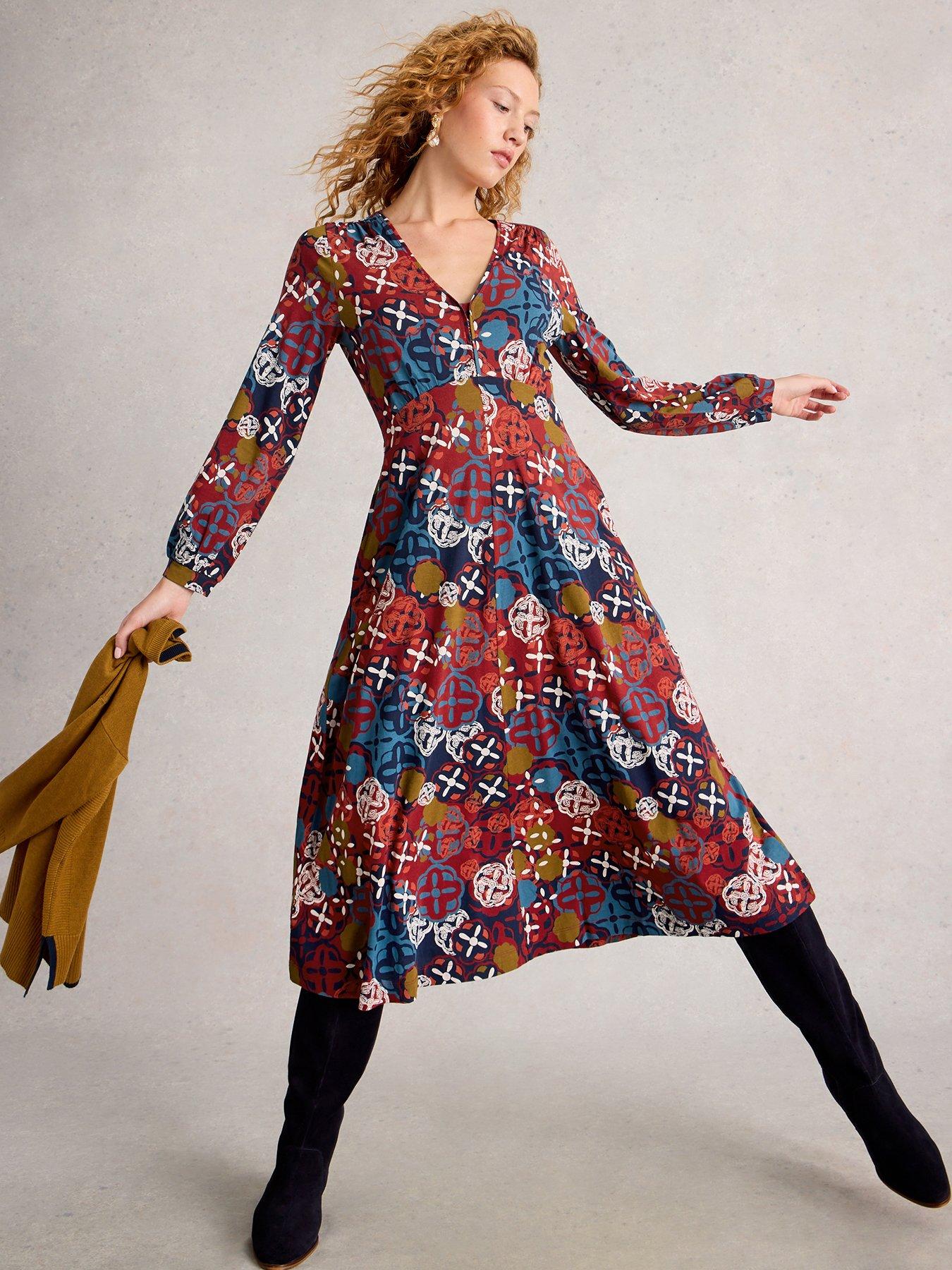 undefined Megan Jersey Dress - Multi