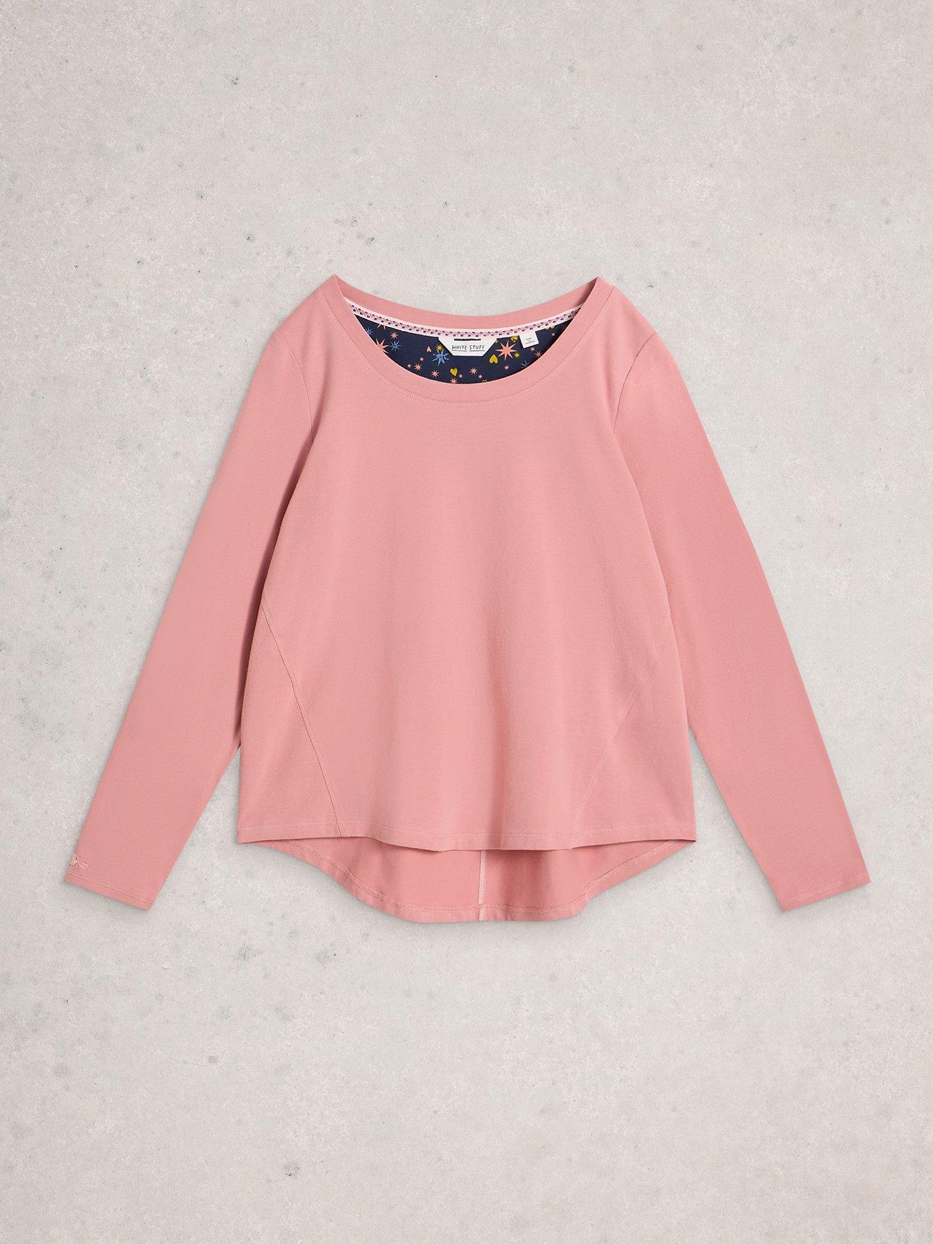  image of white-stuff-eva-jersey-pj-top-pink