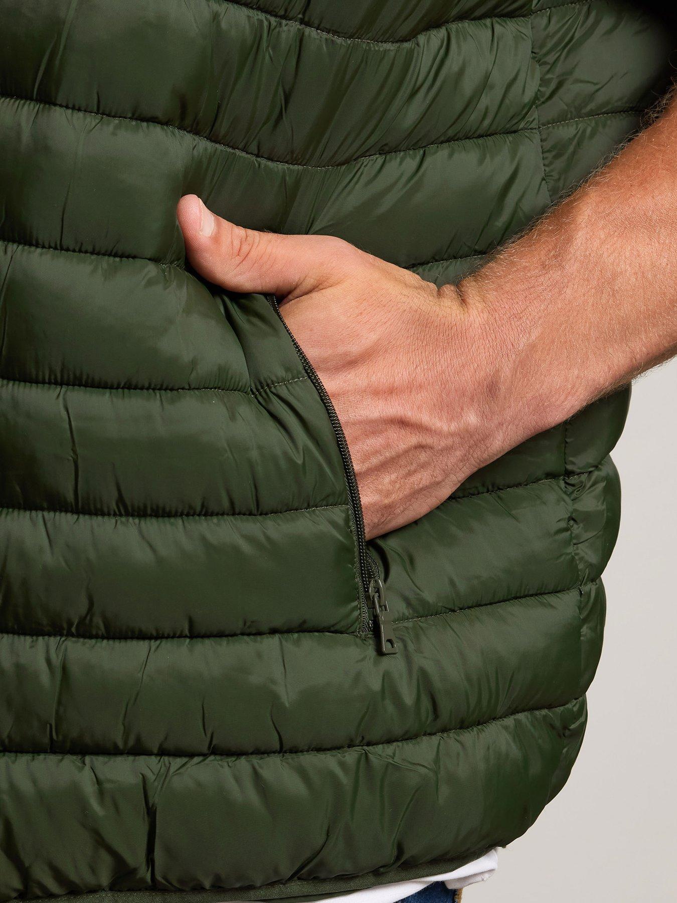  image of badrhino-puffer-gilet-dark-green
