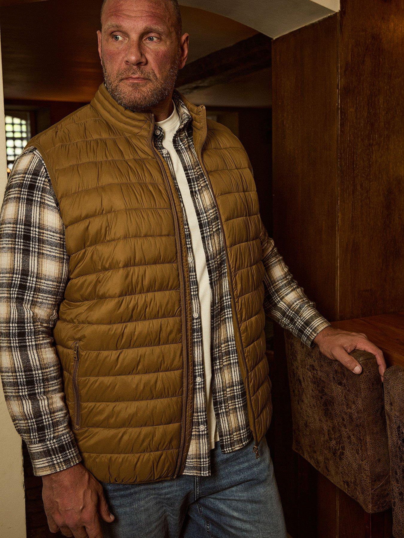  image of badrhino-puffer-gilet-brown