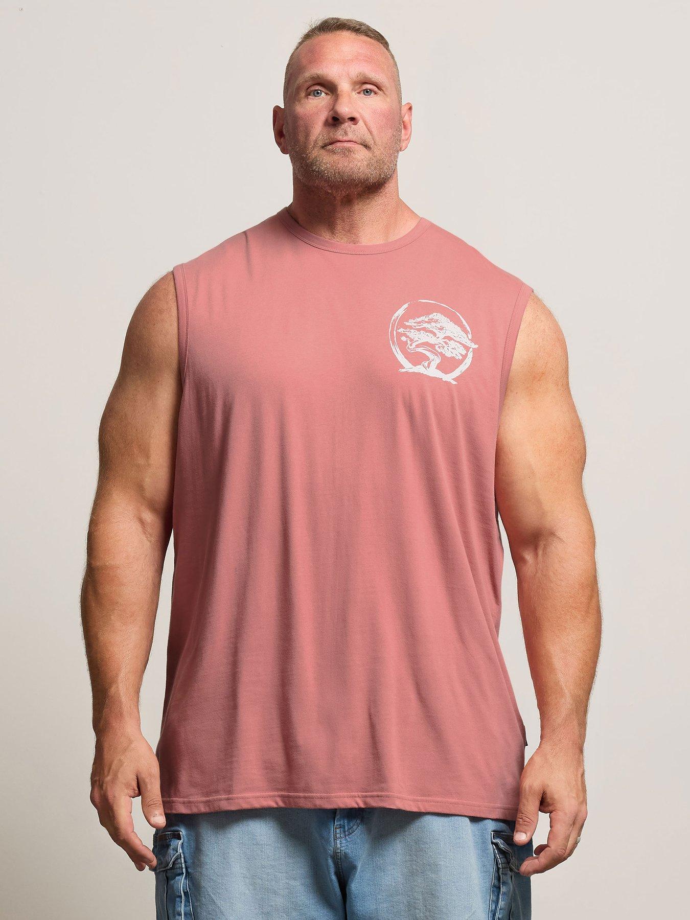 BadRhino Blue Muscle Vest - Pink