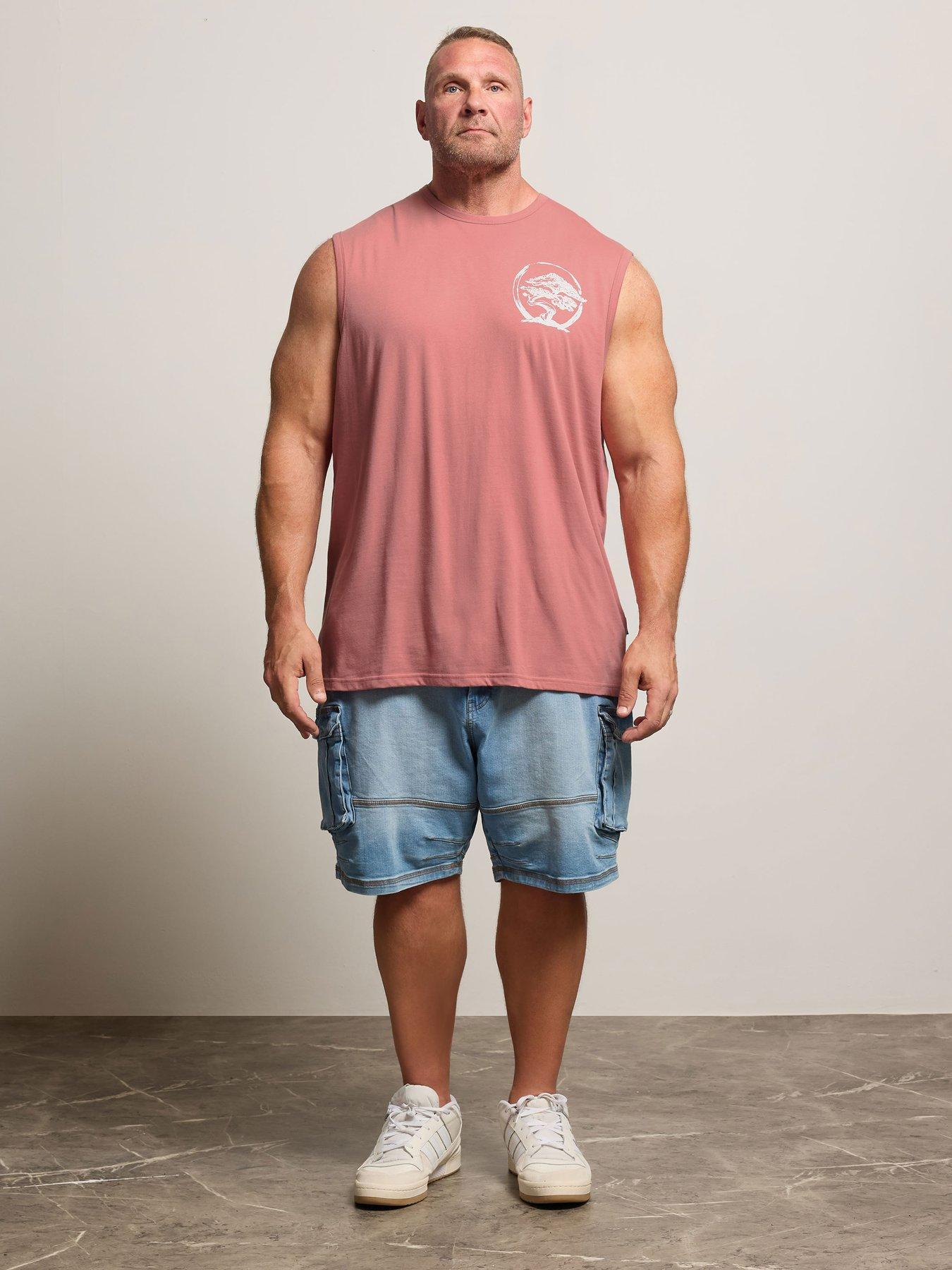 Image 3 of 4 of BadRhino Blue Muscle Vest - Pink