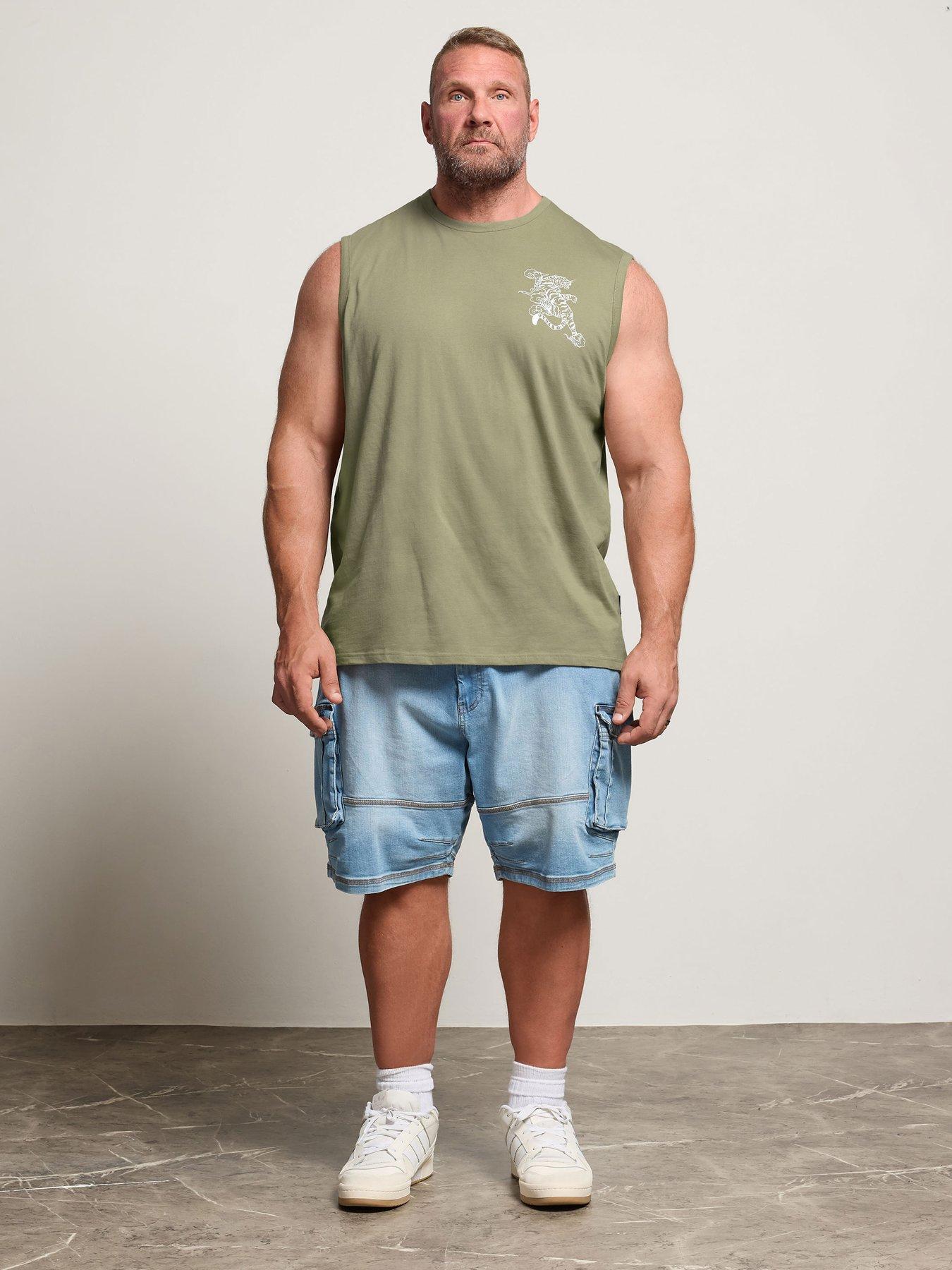 Image 3 of 4 of BadRhino Blue Muscle Vest - Green