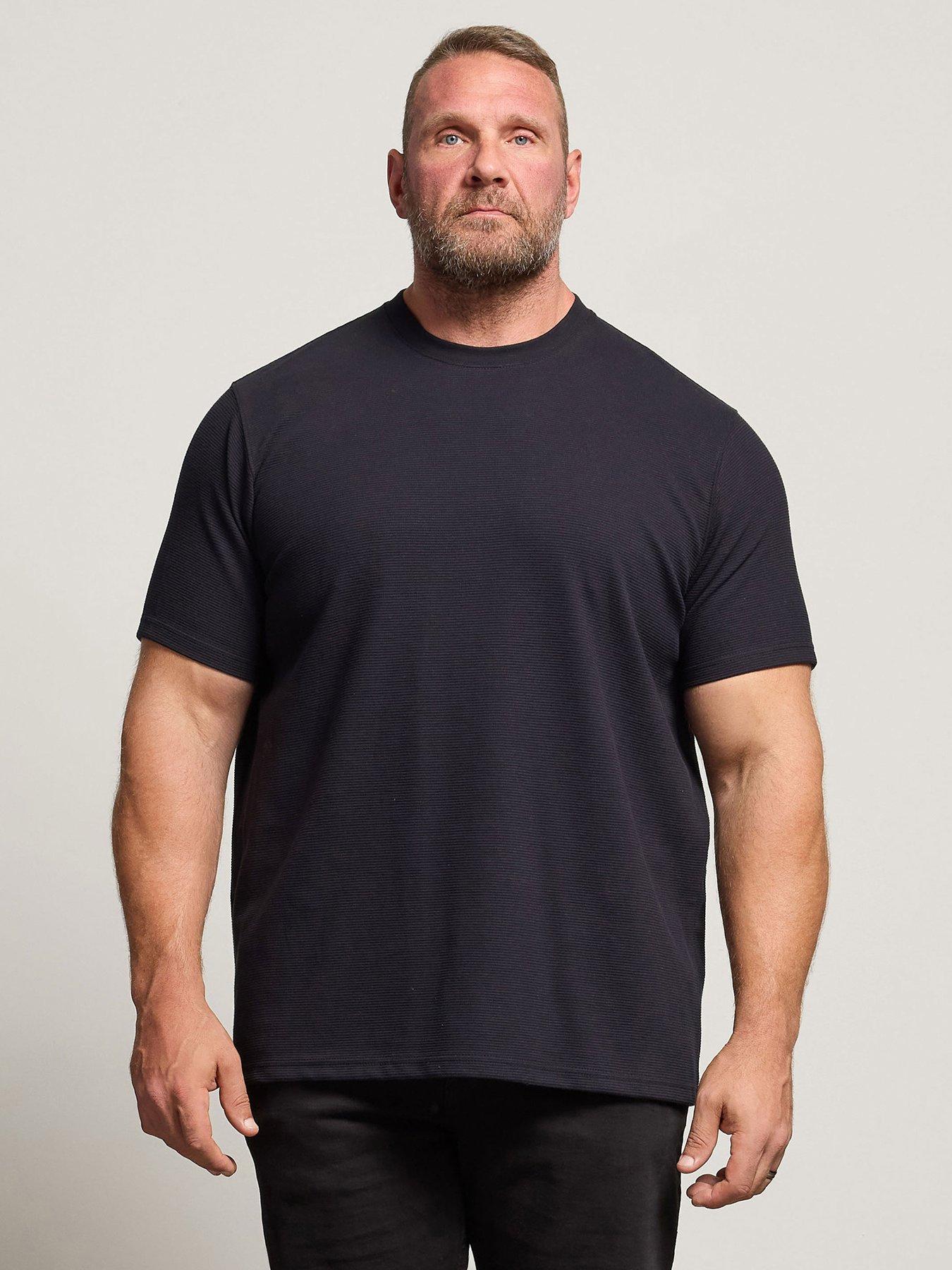 undefined Ottoman Textured T-Shirt - Navy