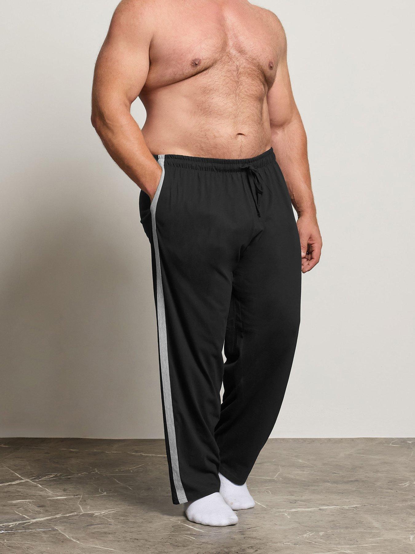 Image 1 of 4 of BadRhino Jersey Lounge Joggers - Black