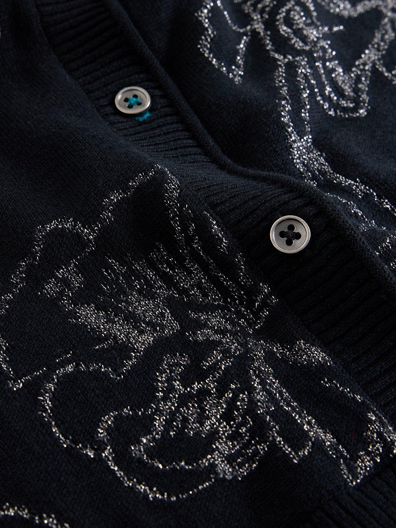 Image 6 of 6 of White Stuff Lulu Lurex Cardigan - Black