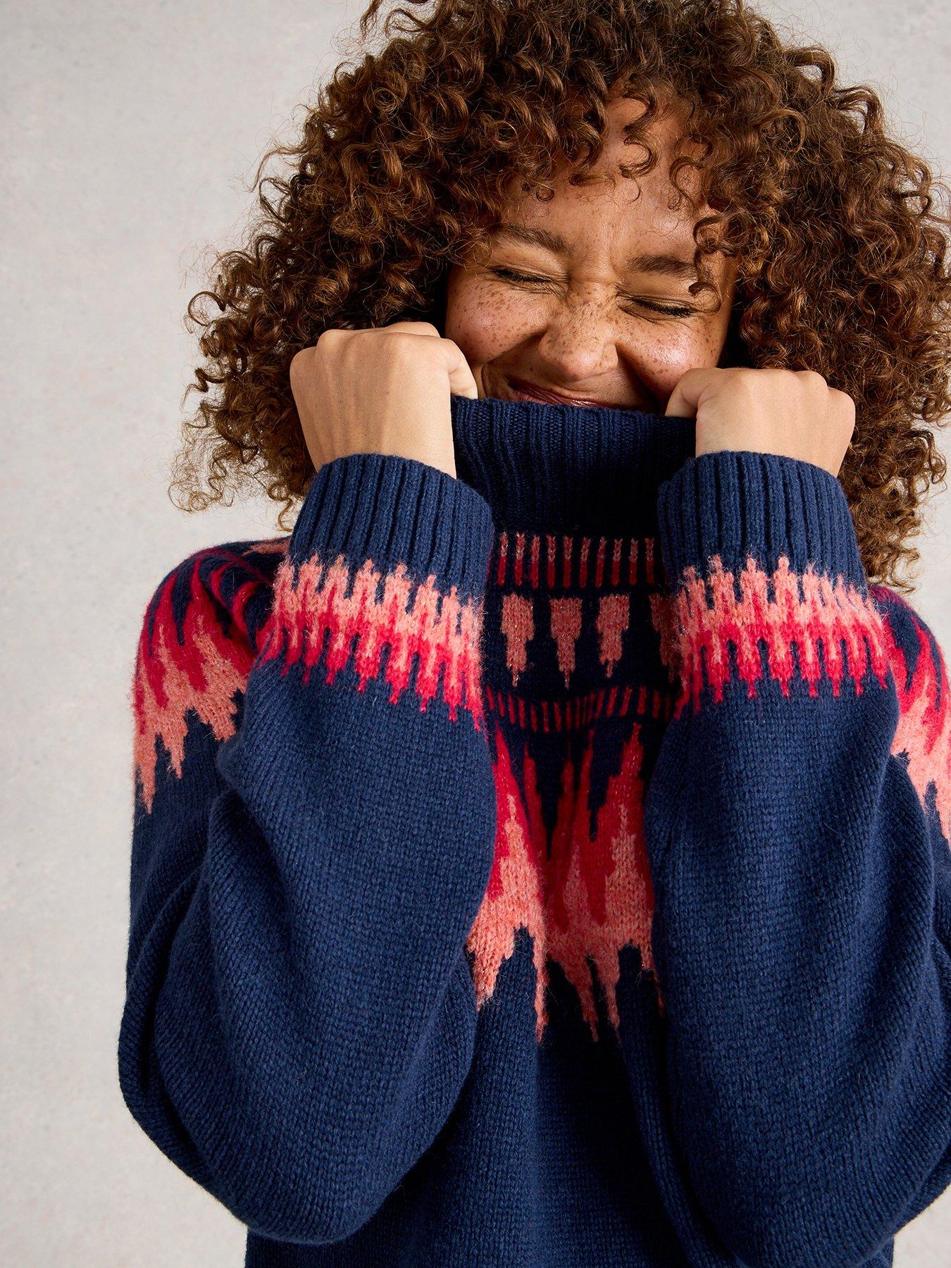  image of white-stuff-fiona-fairilse-jumper-blue