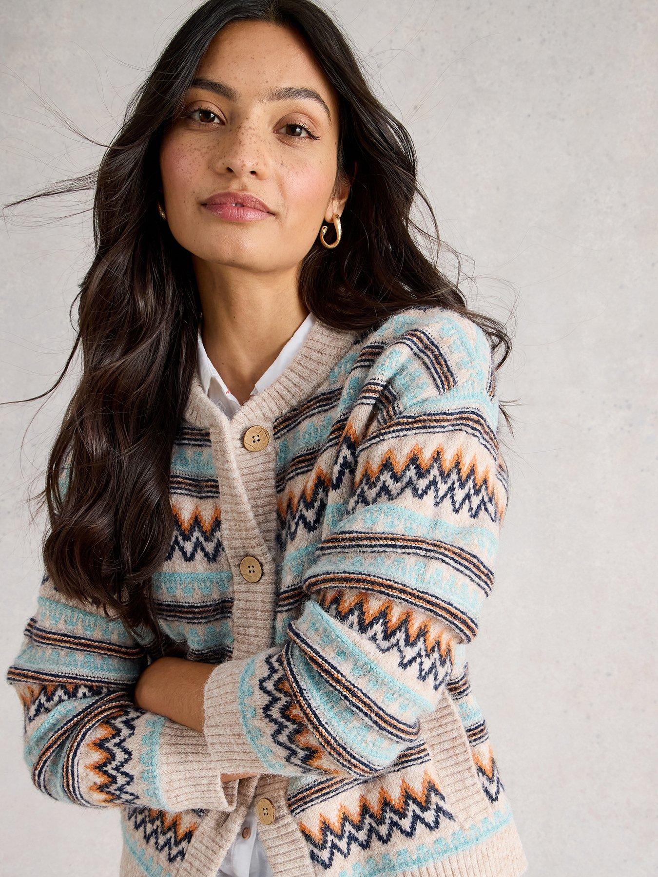 White Stuff Georgina Fairisle Cardigan - Multi