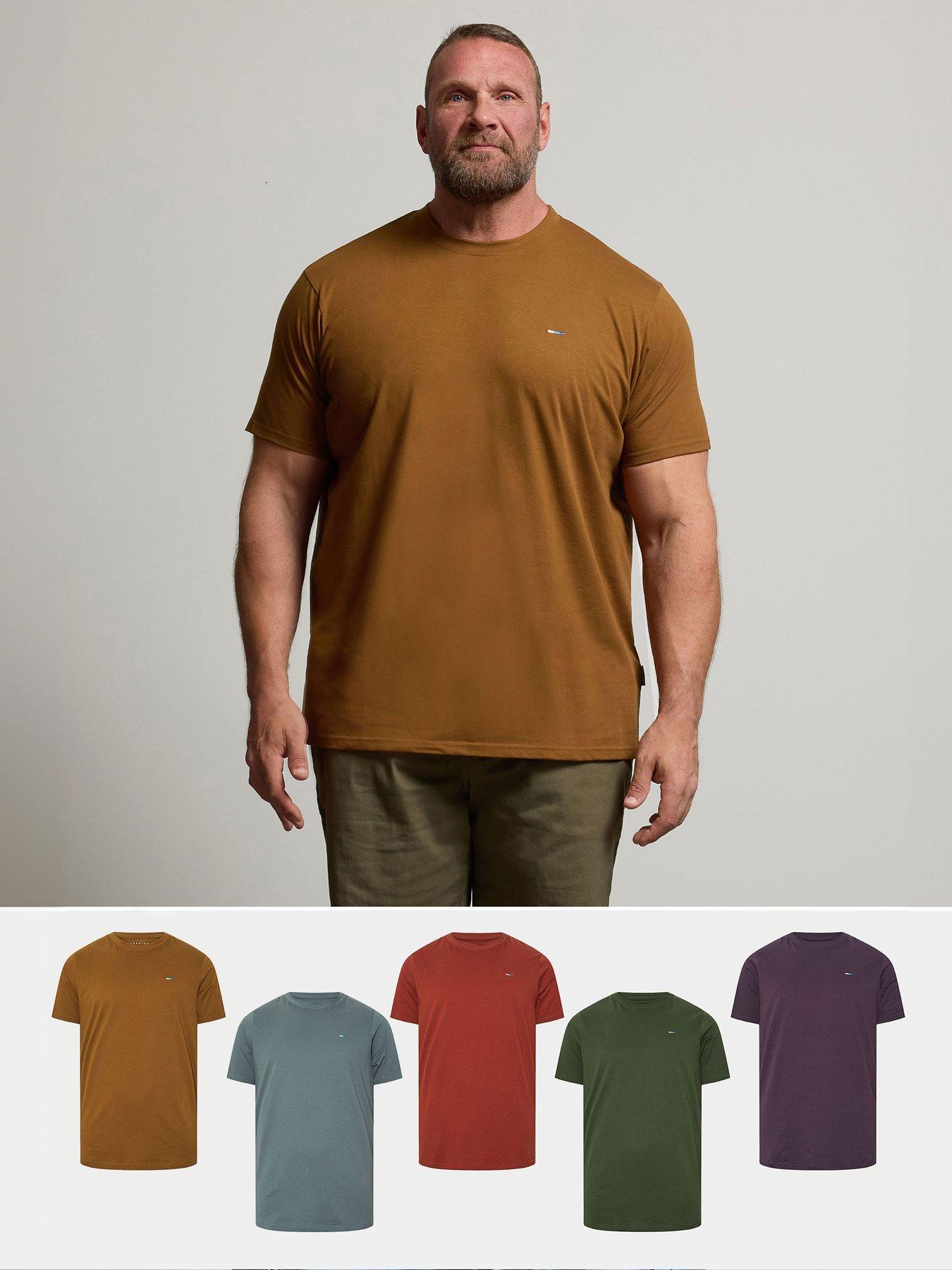 badrhino-5-pack-basic-t-shirt-multi