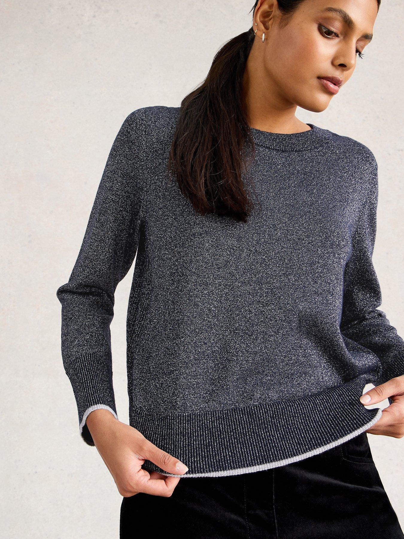 White Stuff Katie Sparkle Jumper - Blue