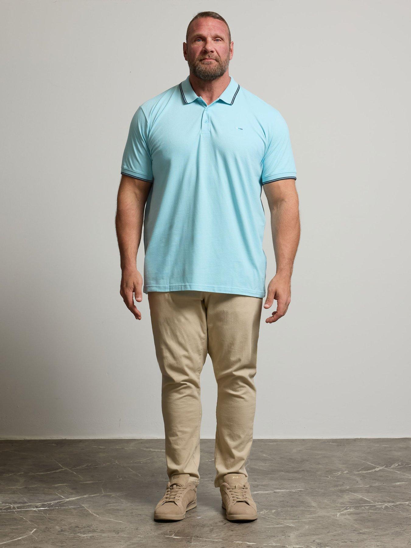 Image 3 of 4 of BadRhino 3 Pack Tipped Collar Polo Shirts - Multi