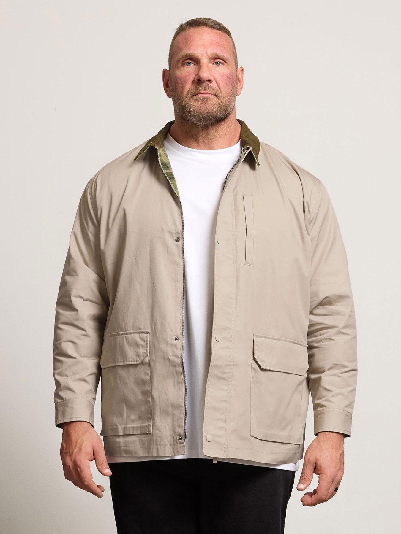 badrhino-natural-check-lined-jacket-beige