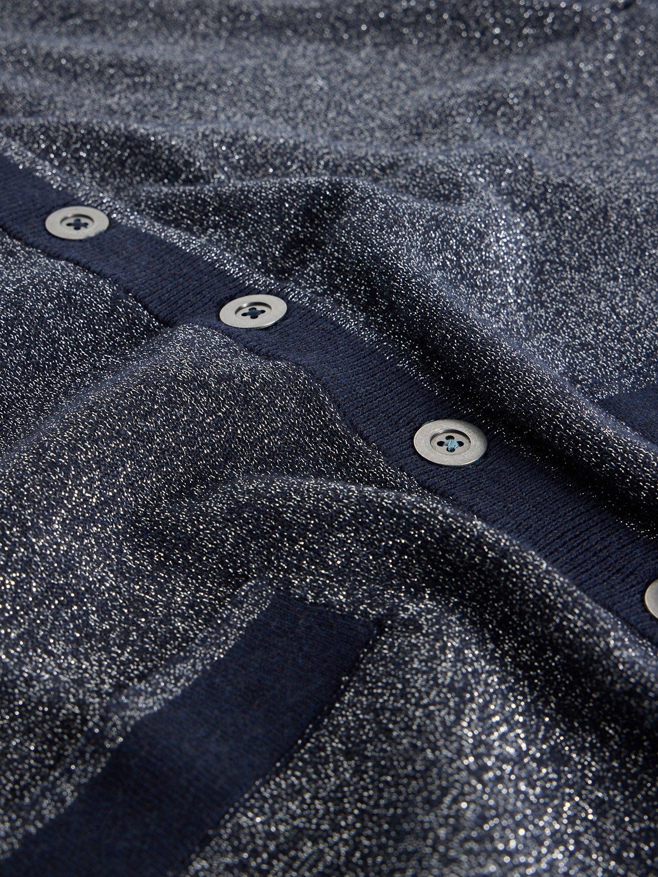 Image 6 of 6 of White Stuff Charlotte Sparkle Cardigan - Blue