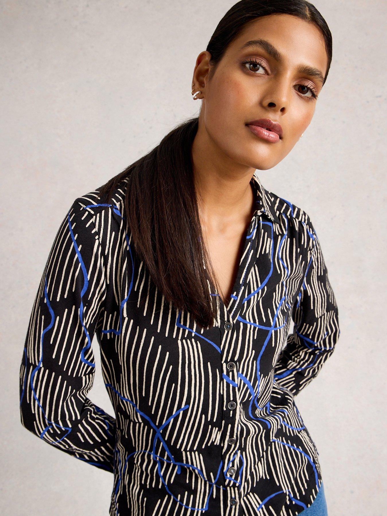 White Stuff Annie Jersey Shirt - Black