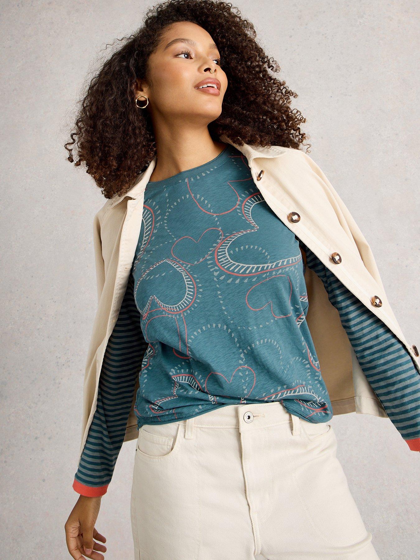 undefined Clara Long Sleeve T-Shirt - Blue