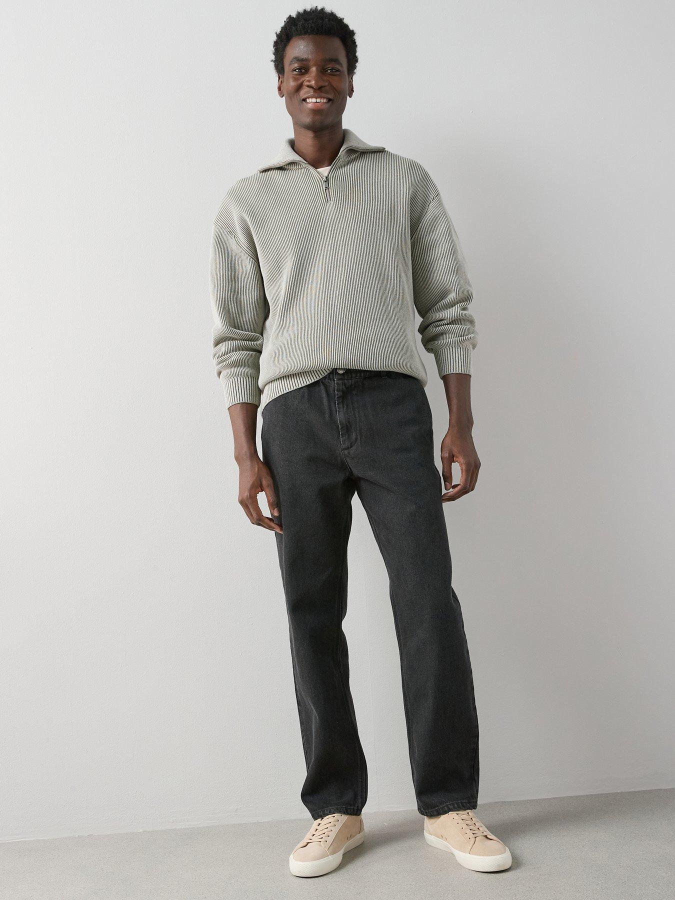 the-very-collection-elasticated-waist-tapered-leg-jeans-black