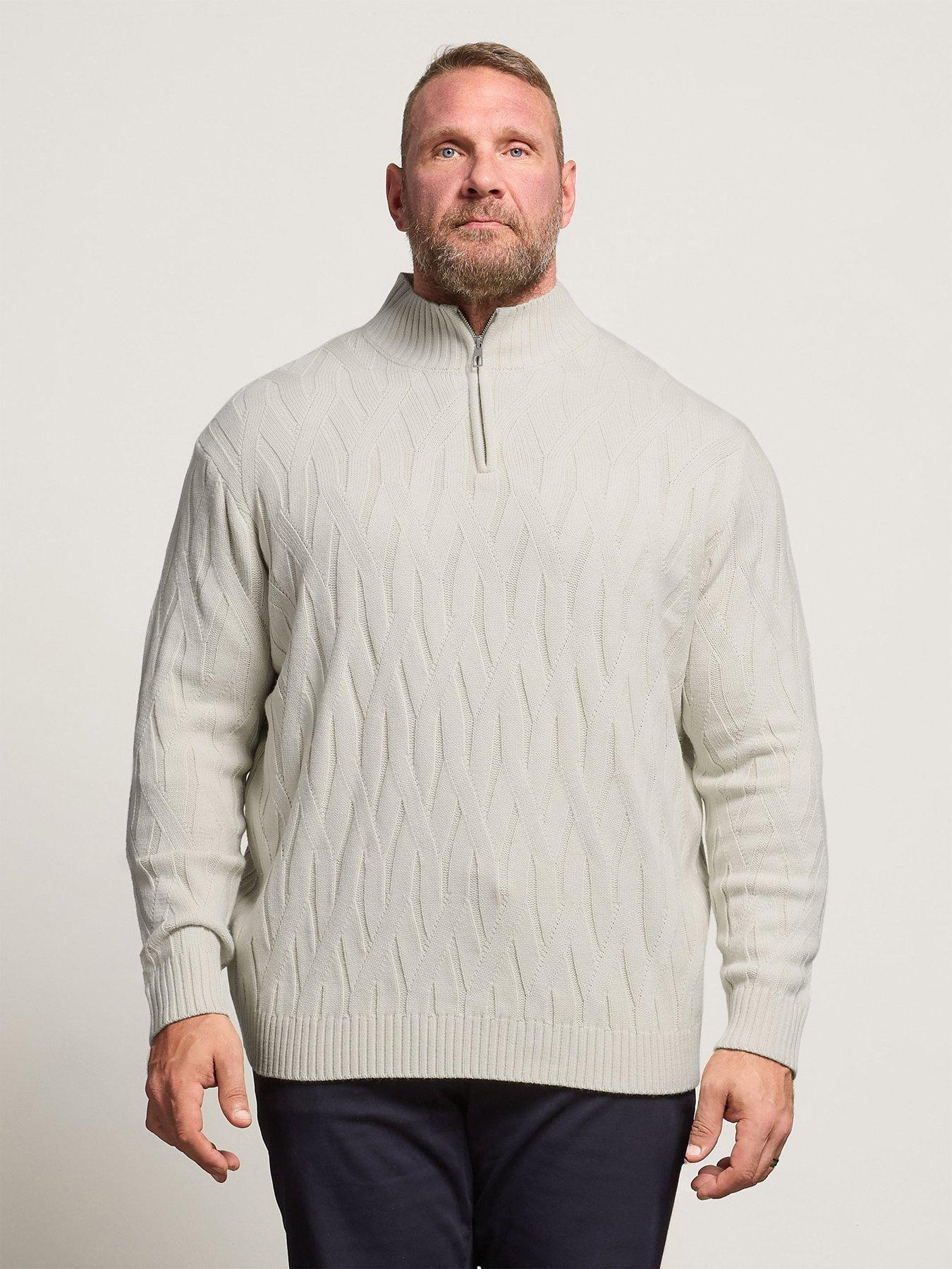 undefined Badrhino Cable Half Zip Knitted Jumper