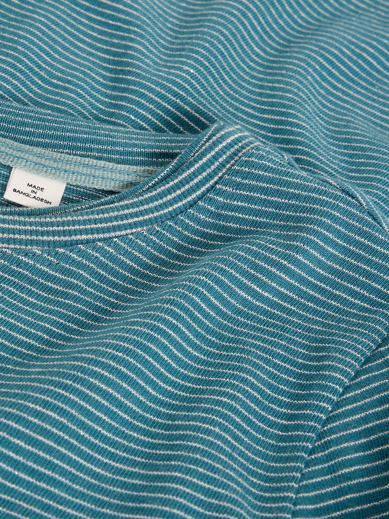 Image 6 of 6 of White Stuff Clara Long Sleeve Sparkle T-Shirt - Blue