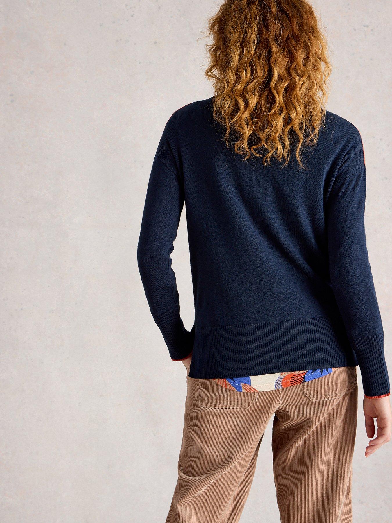 Image 2 of 6 of White Stuff Olive Floral Jumper - Blue