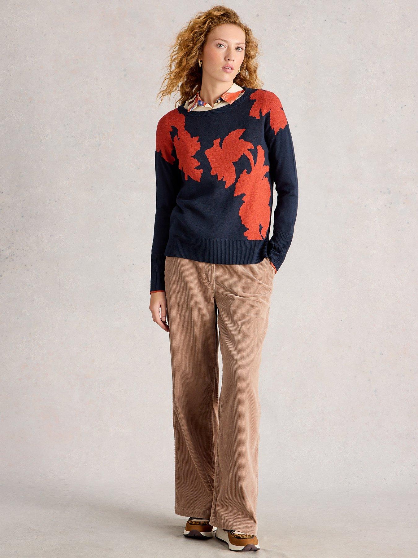 Image 3 of 6 of White Stuff Olive Floral Jumper - Blue