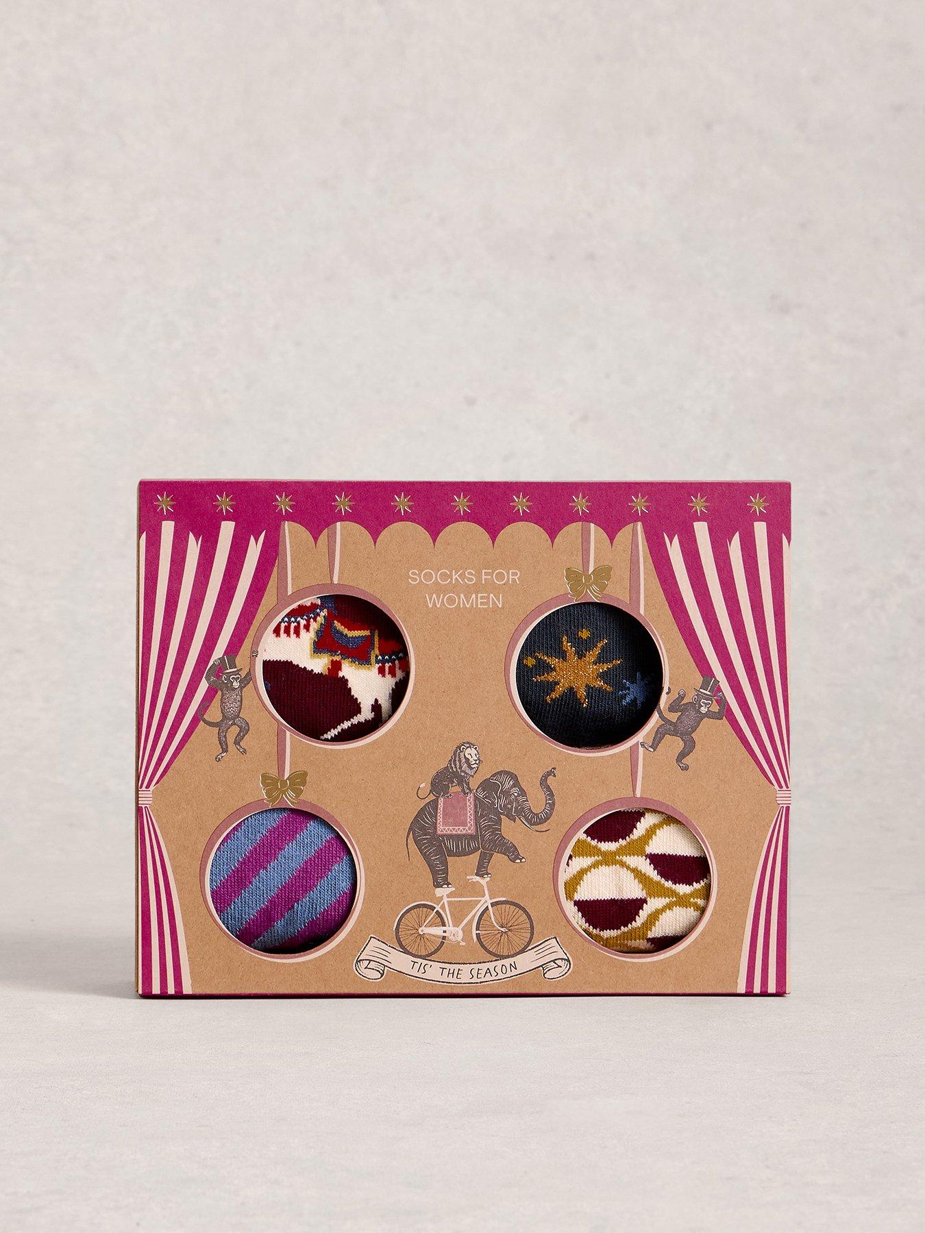 Image 3 of 4 of White Stuff 4 Pack Circus Ankle Socks - Purple