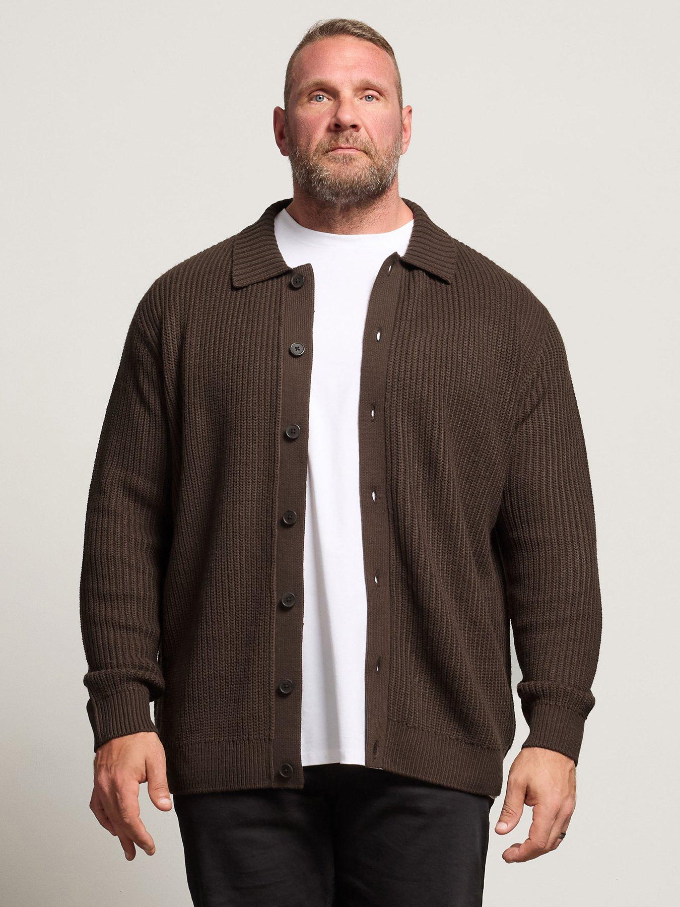 badrhino-brown-long-sleeve-knitted-shirt-dark-brown