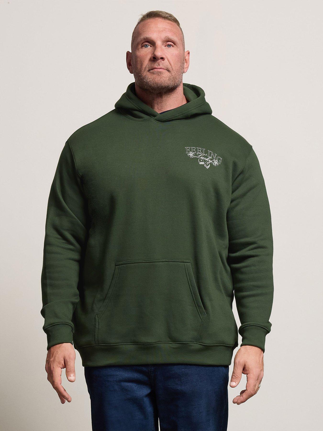 undefined Green Feeling Lucky Graphic Hoodie