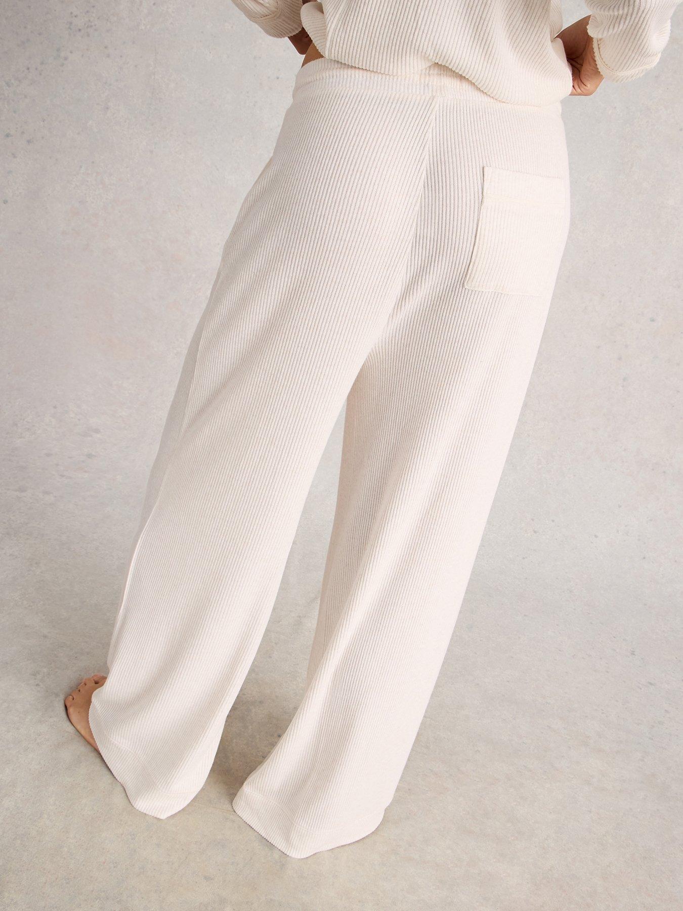 Image 2 of 6 of White Stuff Cosy Jersey Rib Bottom - Cream