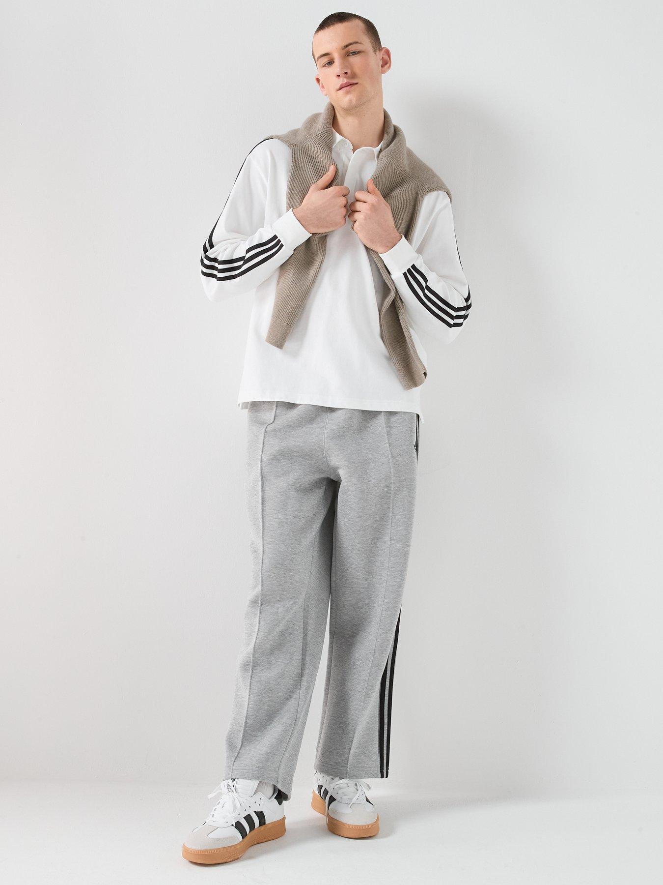 Image 3 of 6 of adidas Originals Mens Loose Fit Track Pants - Grey