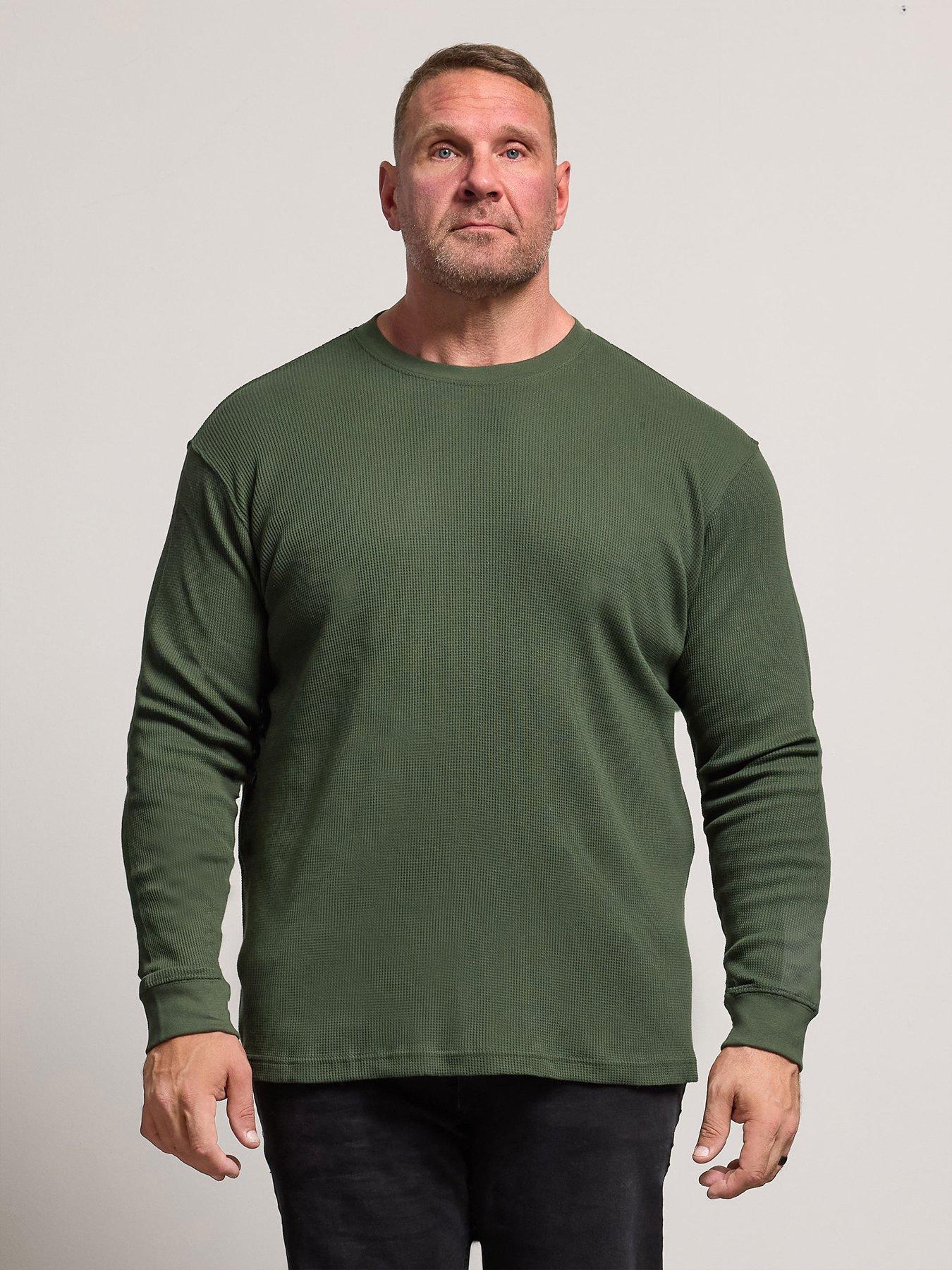 BadRhino Waffle Long Sleeve T-Shirt - Green