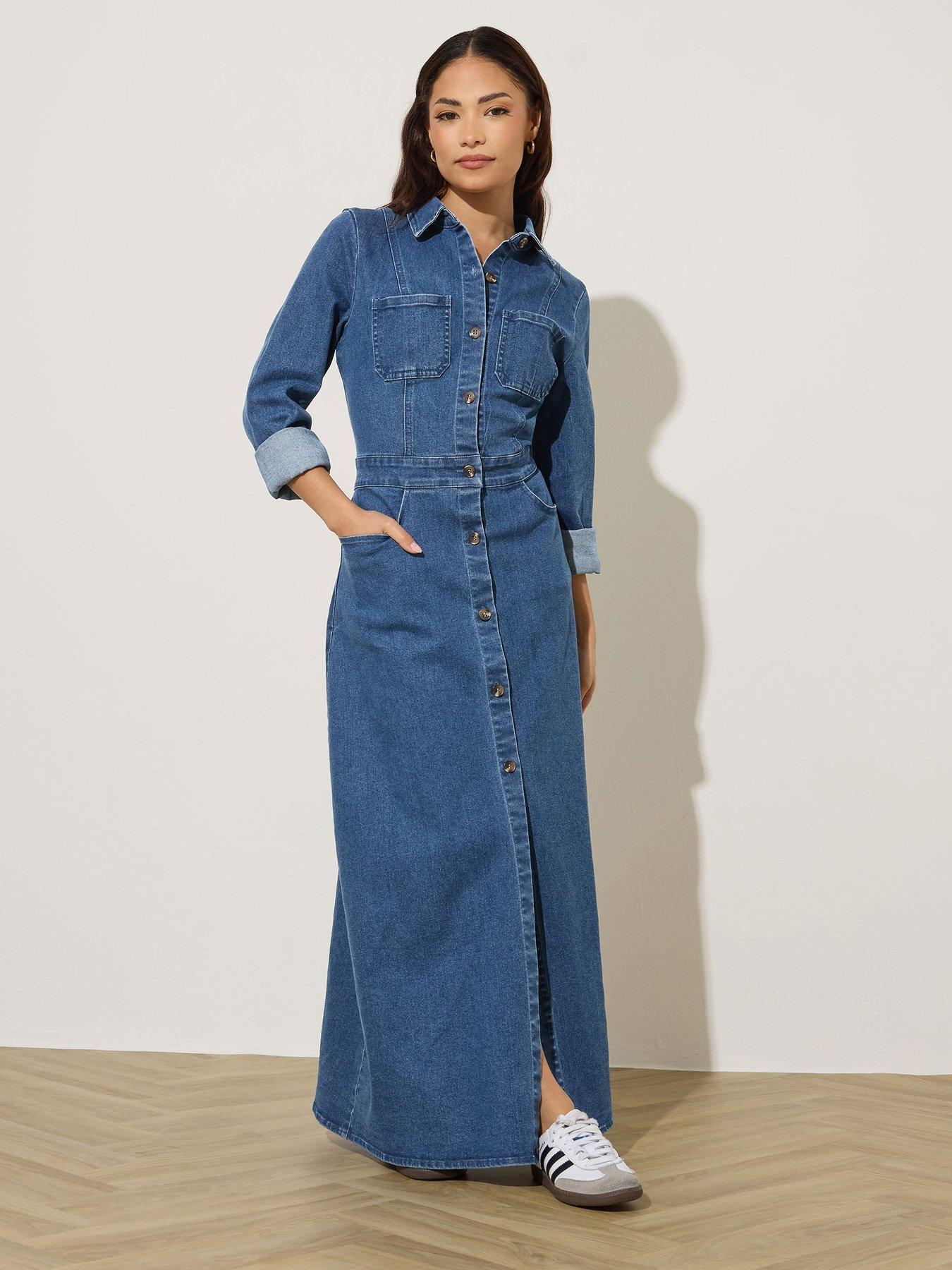pixiegirl-petite-stretch-denim-maxi-shirt-dress-blue