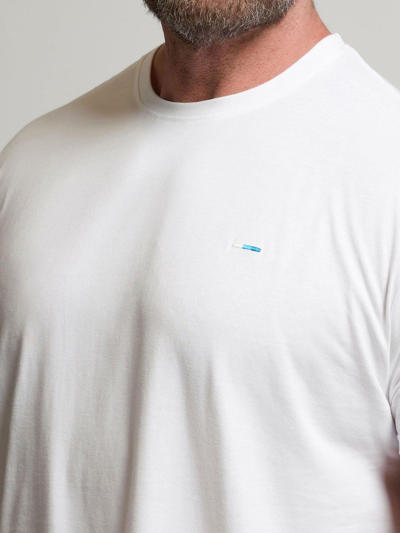 Image 4 of 4 of BadRhino 5 Pack Longline T-Shirts - White