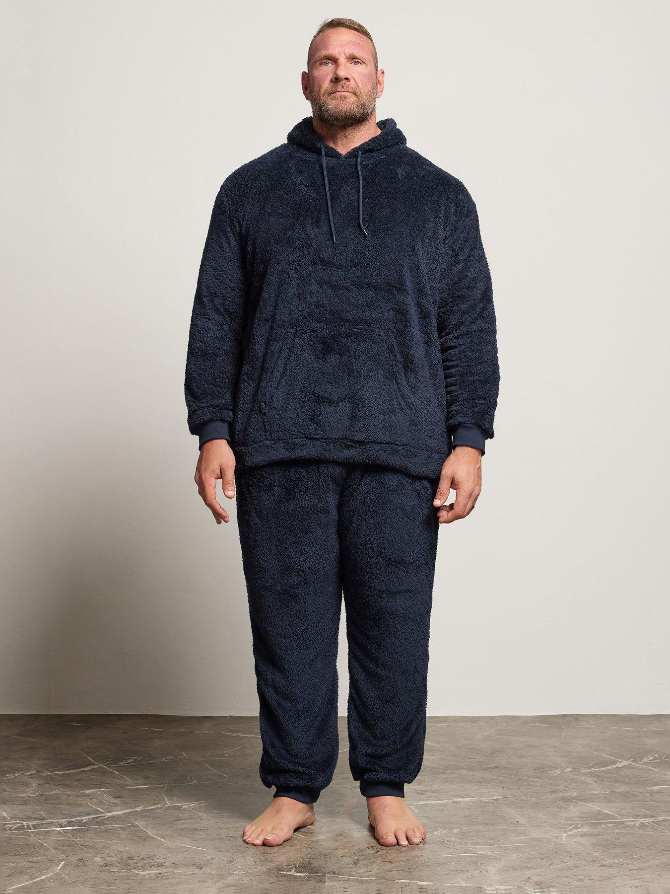 Image 1 of 3 of BadRhino Fleece Lounge Set - Navy