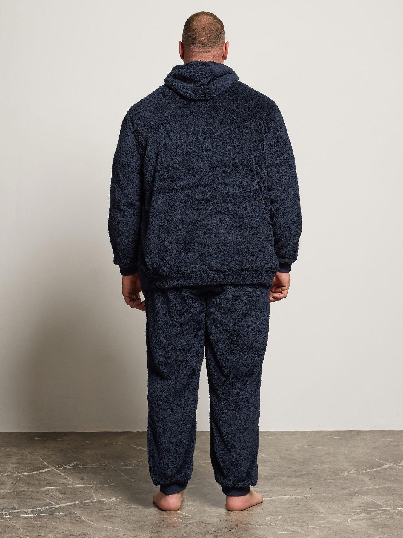 Image 2 of 3 of BadRhino Fleece Lounge Set - Navy