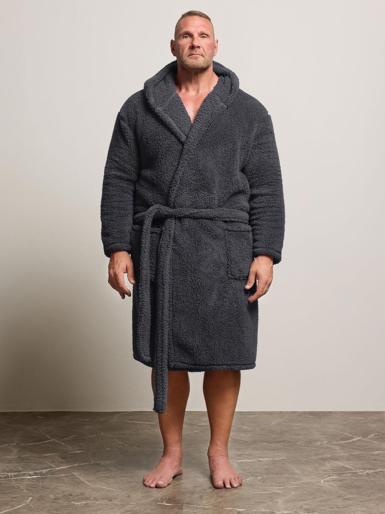 undefined Charcoal Heavy Borg Robe - Dark Grey