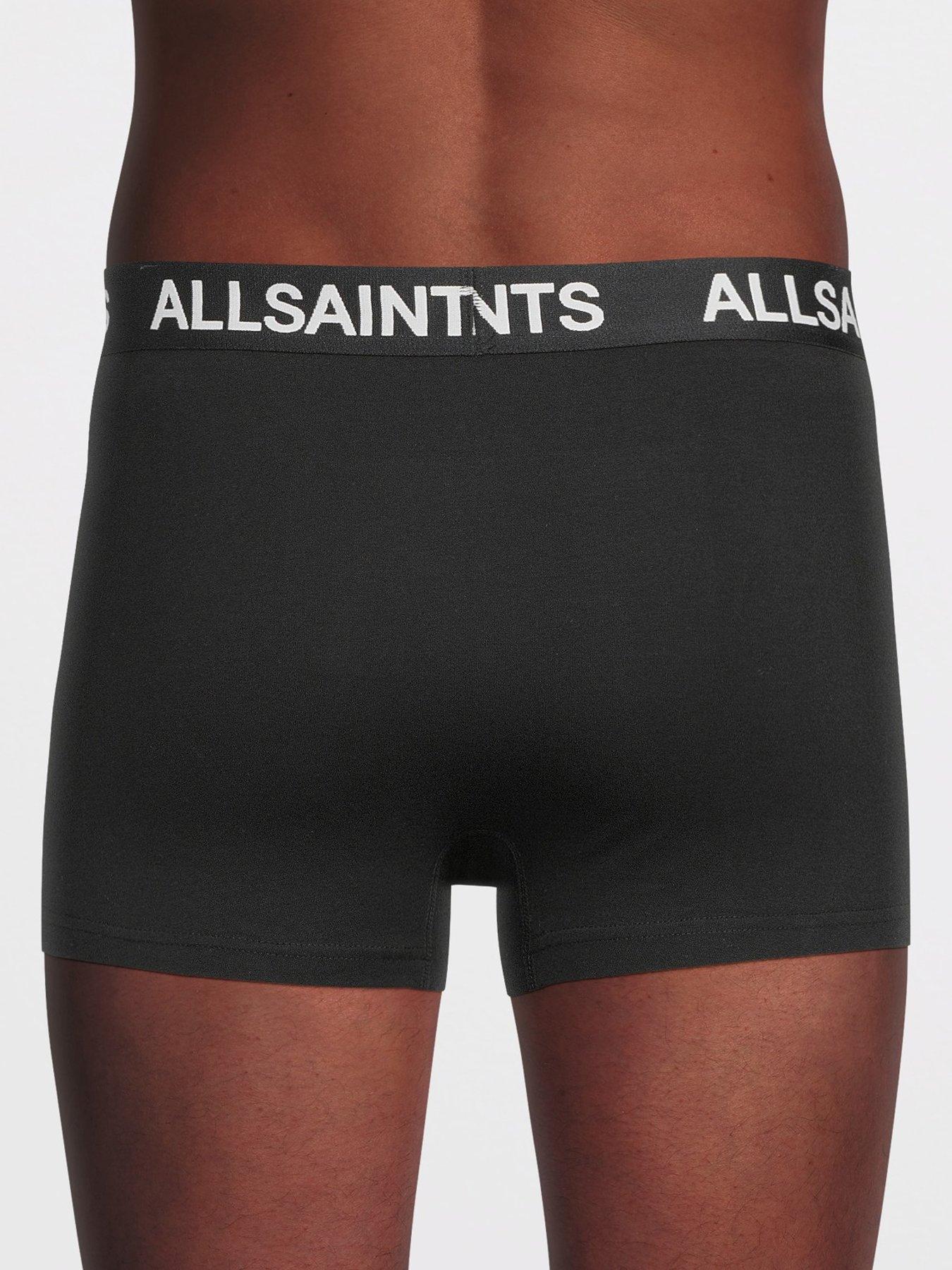 image of allsaints-cotton-trunks-3-pack-black