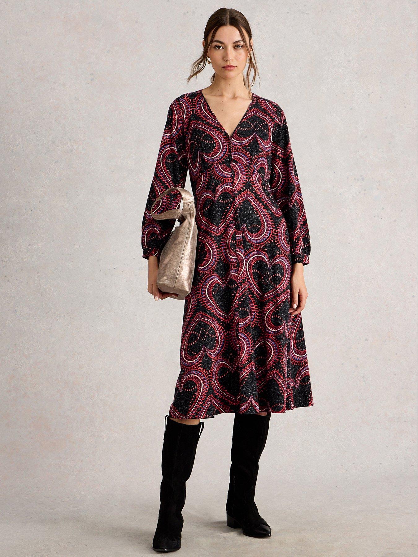  image of white-stuff-megan-sparkle-jersey-dress-black