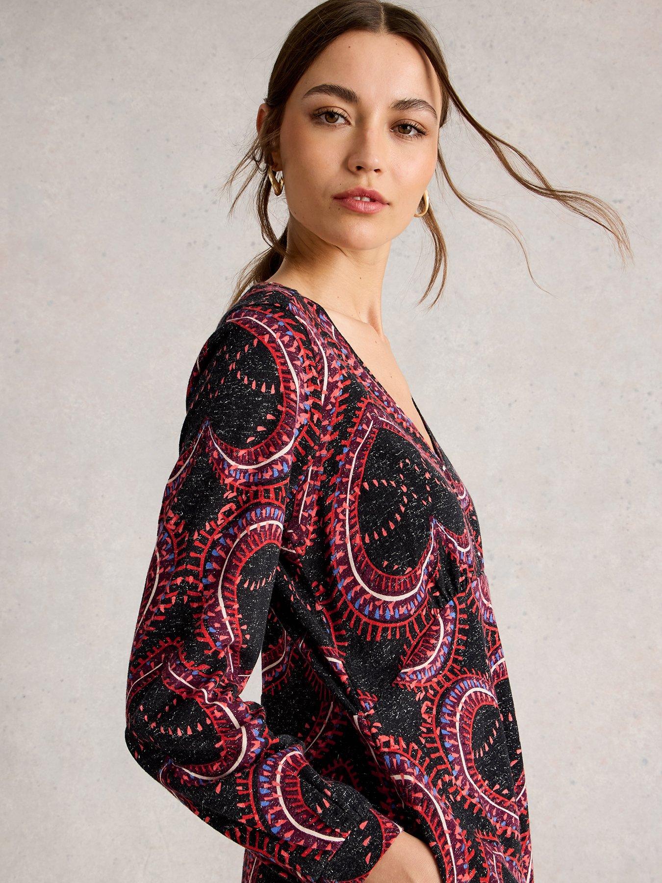  image of white-stuff-megan-sparkle-jersey-dress-black