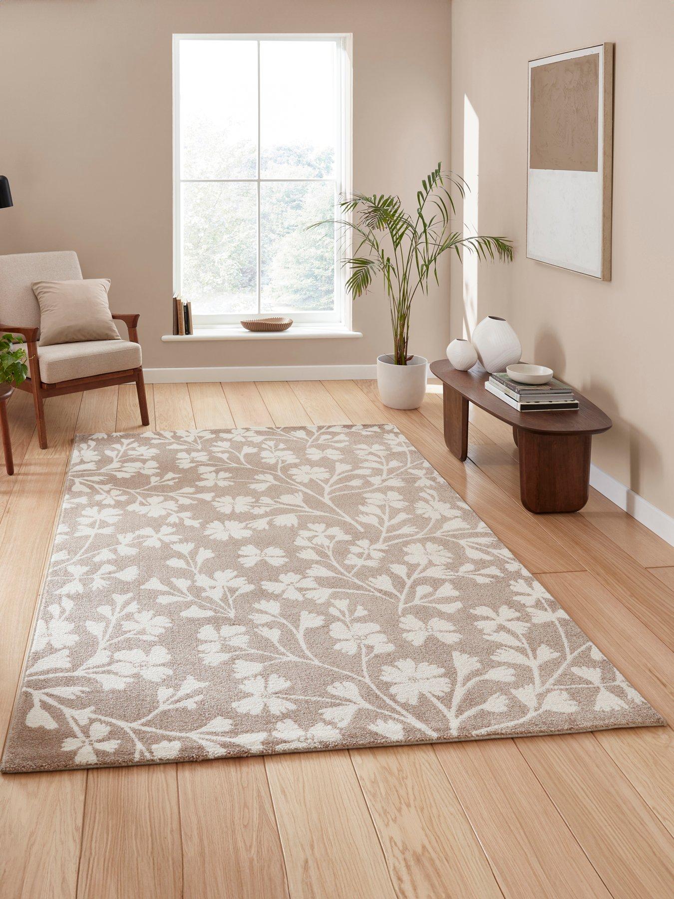 Catherine Lansfield Cl - Grace Floral Natural - 080 X 150