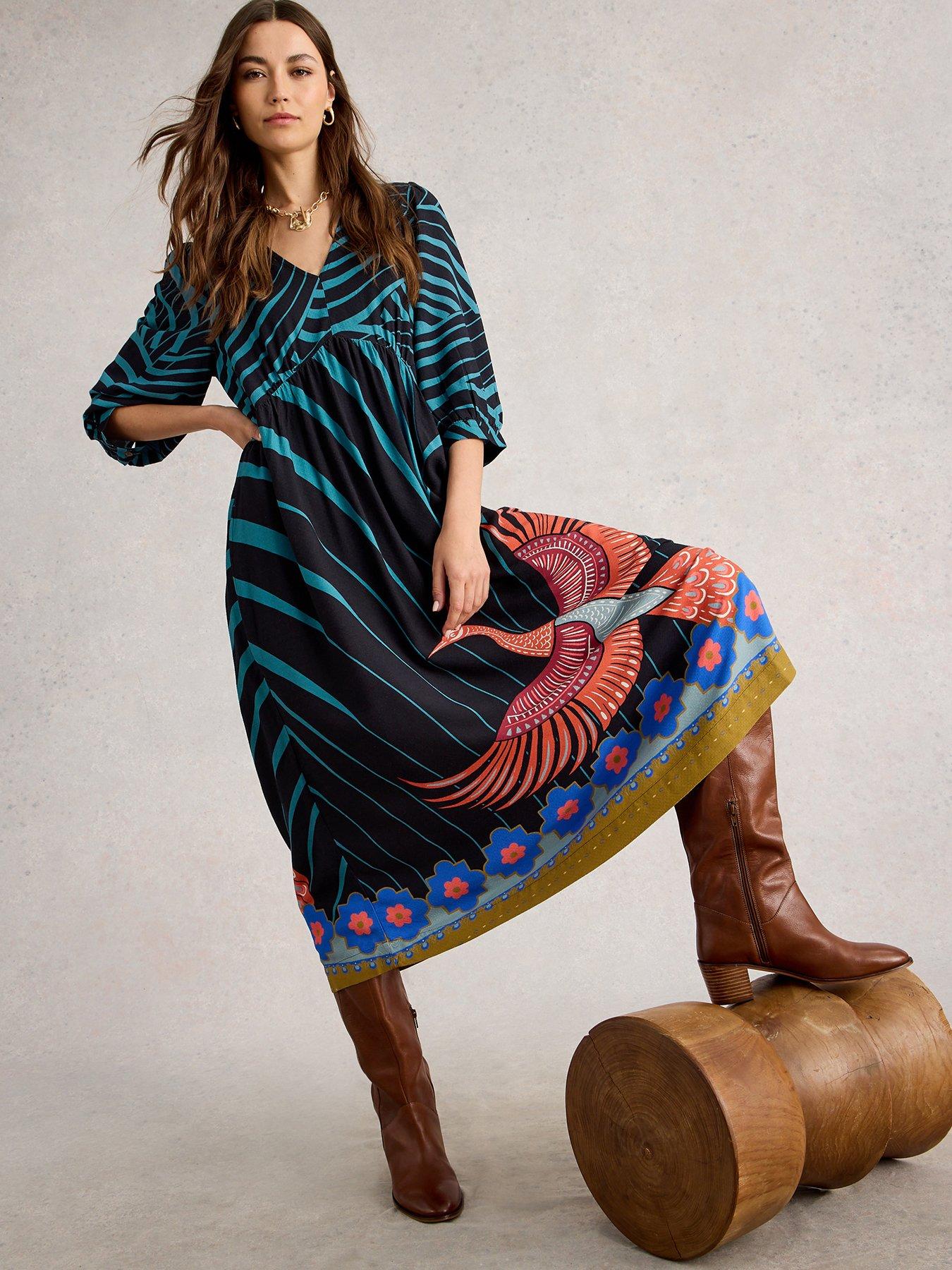  image of white-stuff-lucy-midi-dress-black